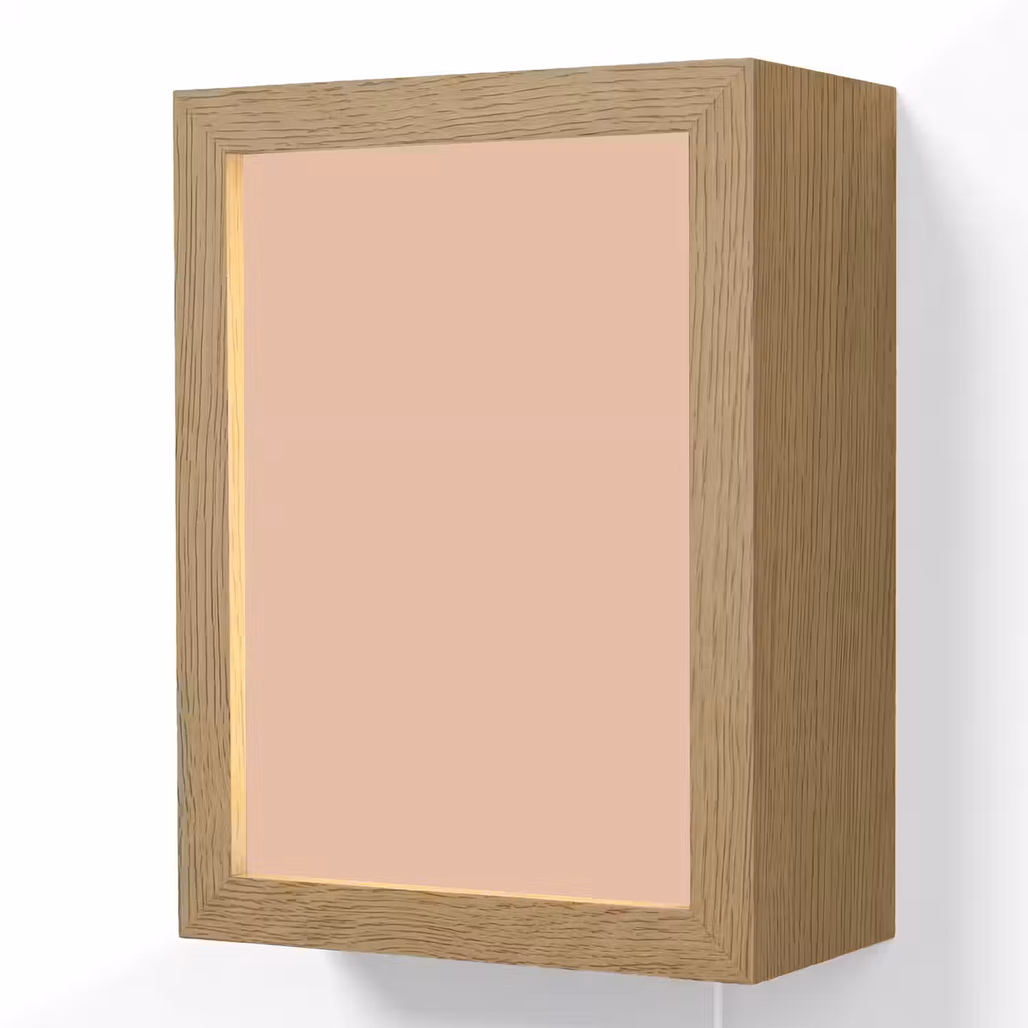 Blush - Terracotta - Nude Light Box met kabel (Wandlamp) klein 929 -3d