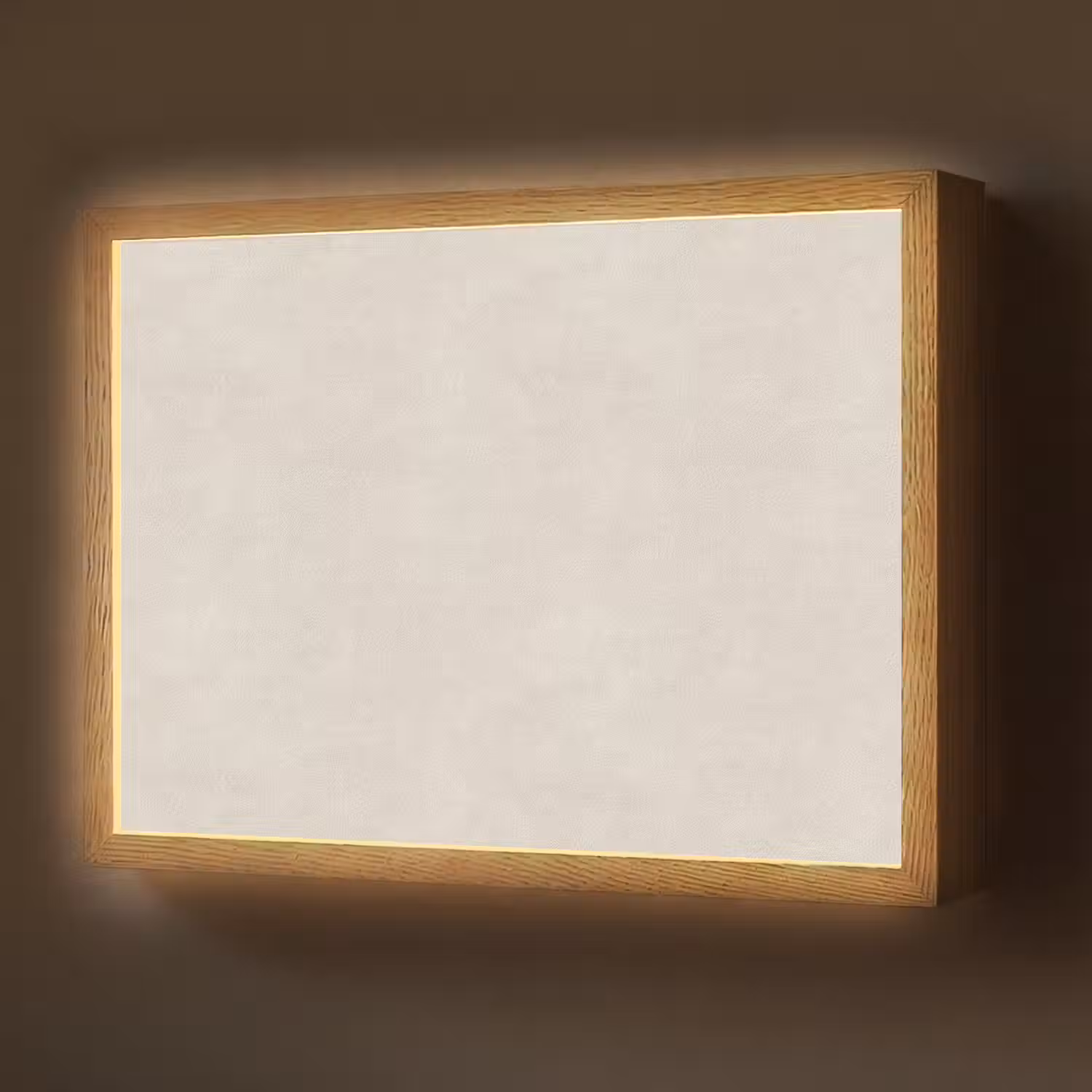 Zandkleurig - Modern - Egaal Light Box met batterij (Wandlamp) middel 907 -z3d_website