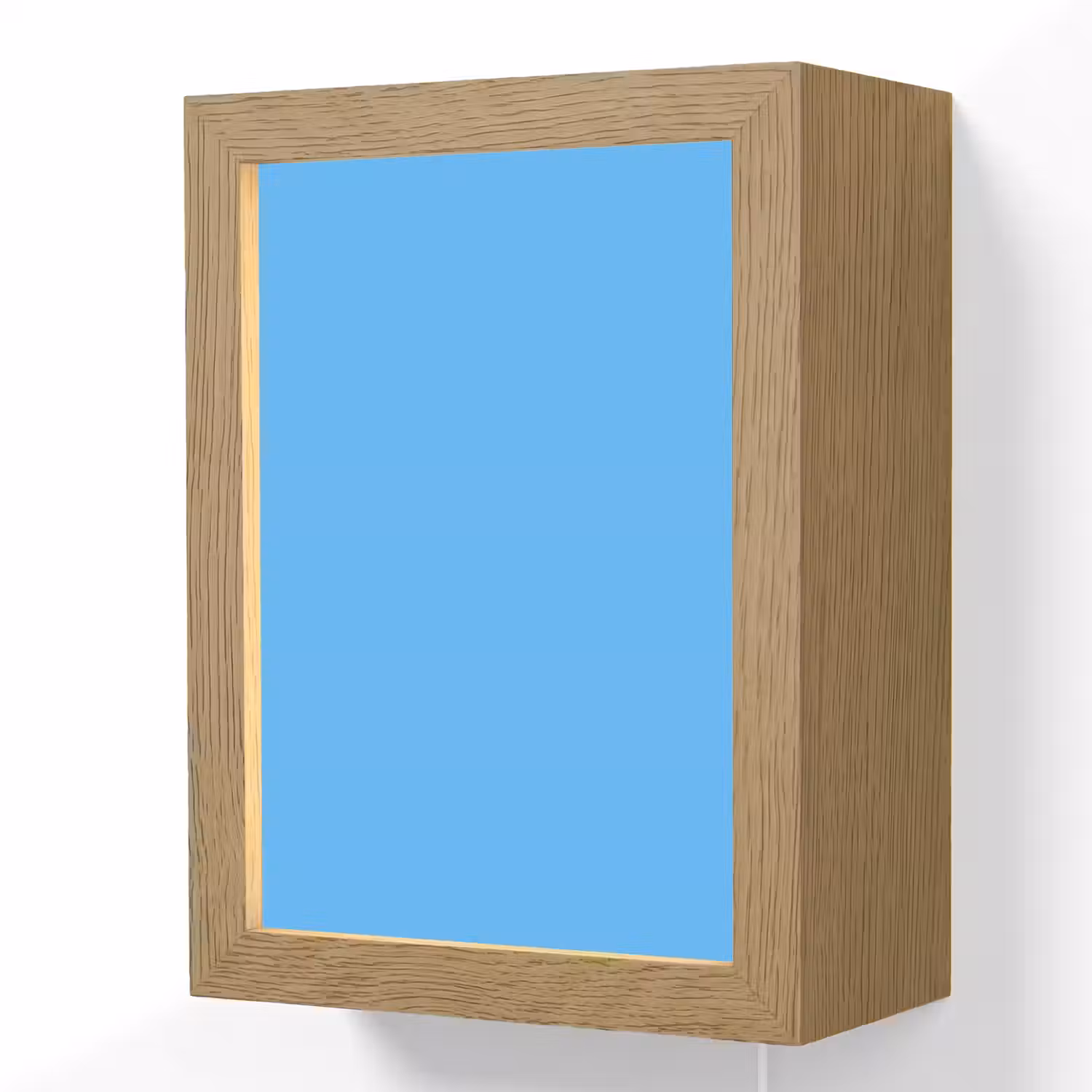 Sky - Blue - Blauw Light Box met kabel (Wandlamp) klein 929 -3d