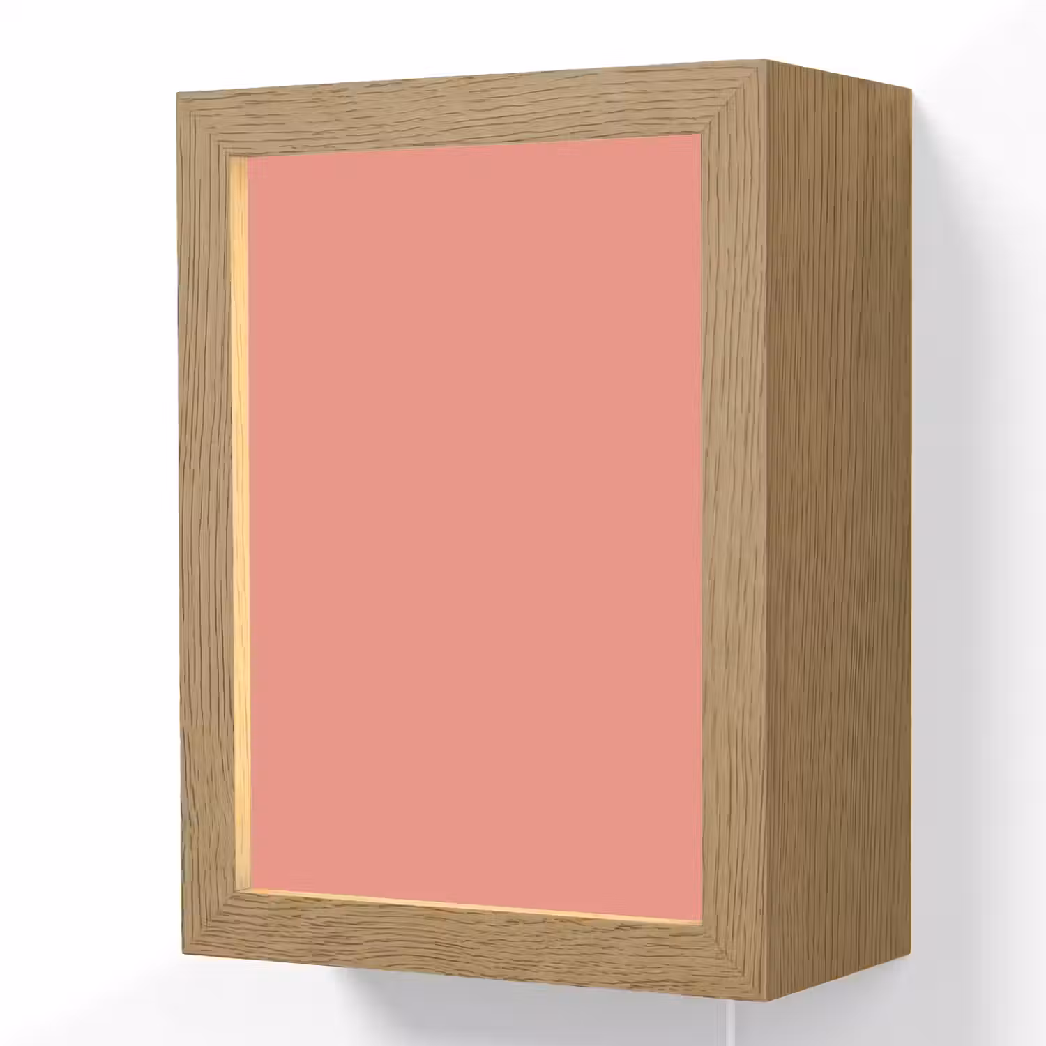 Dusty - Peach - Koraal Light Box met kabel (Wandlamp) klein 929 -3d