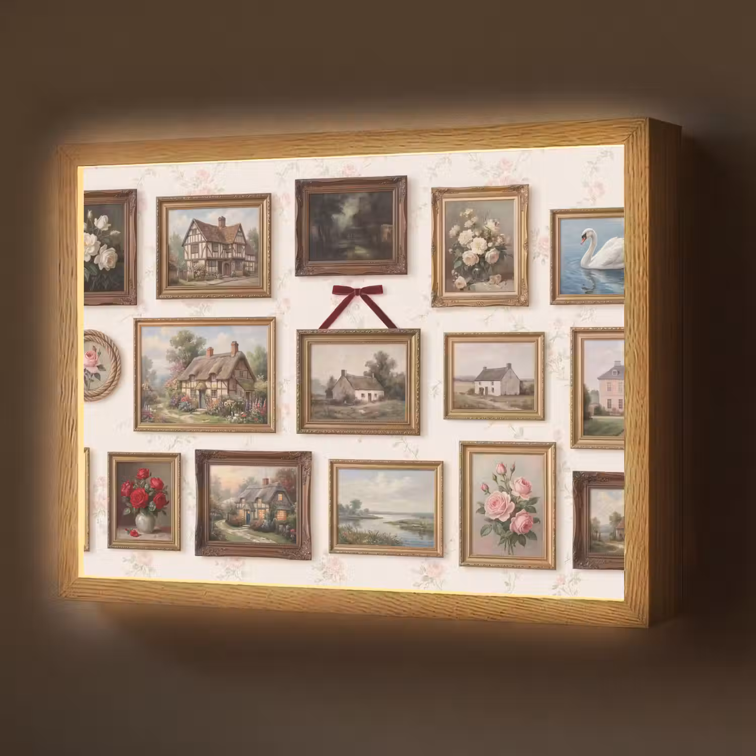Dier - Kat - Portret - Klassiek Light Box met batterij (Wandlamp) middel -z3d_website