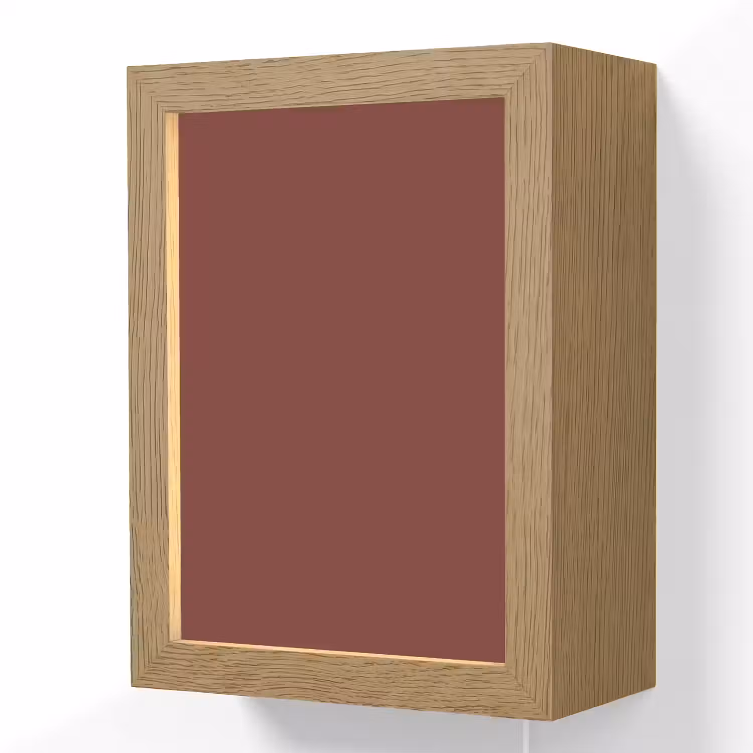 Valentine - Velvet - Rood Light Box met kabel (Wandlamp) klein 929 -3d