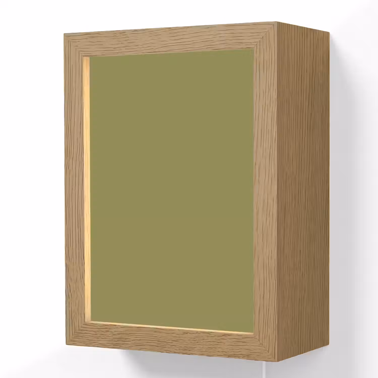 Juniper - Groen - Organisch Light Box met kabel (Wandlamp) klein 929 -3d