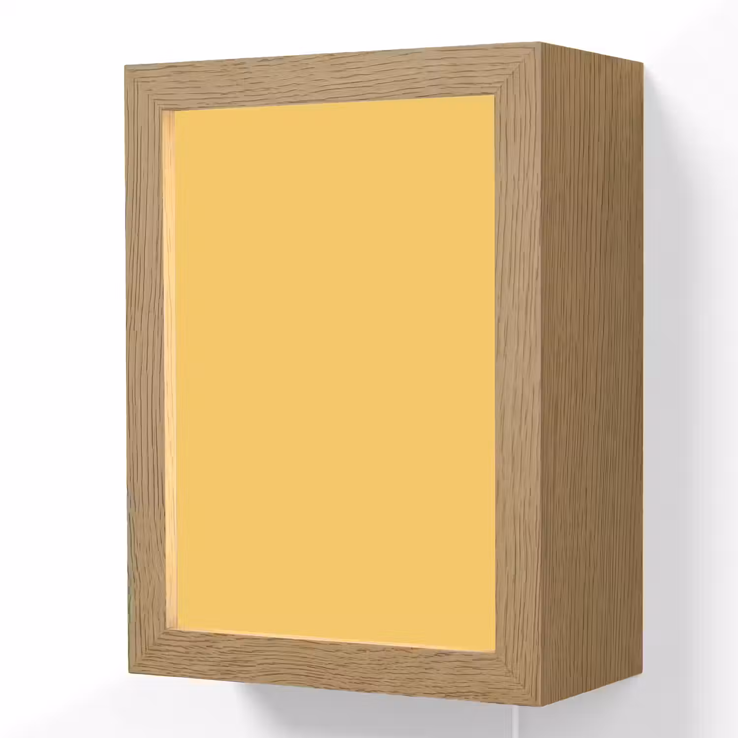 Warm - Sand - Terracotta Light Box met kabel (Wandlamp) klein 929 -3d