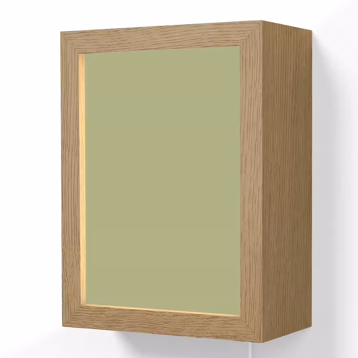 Whispering - Sage - Groen Light Box met kabel (Wandlamp) klein 929 -3d