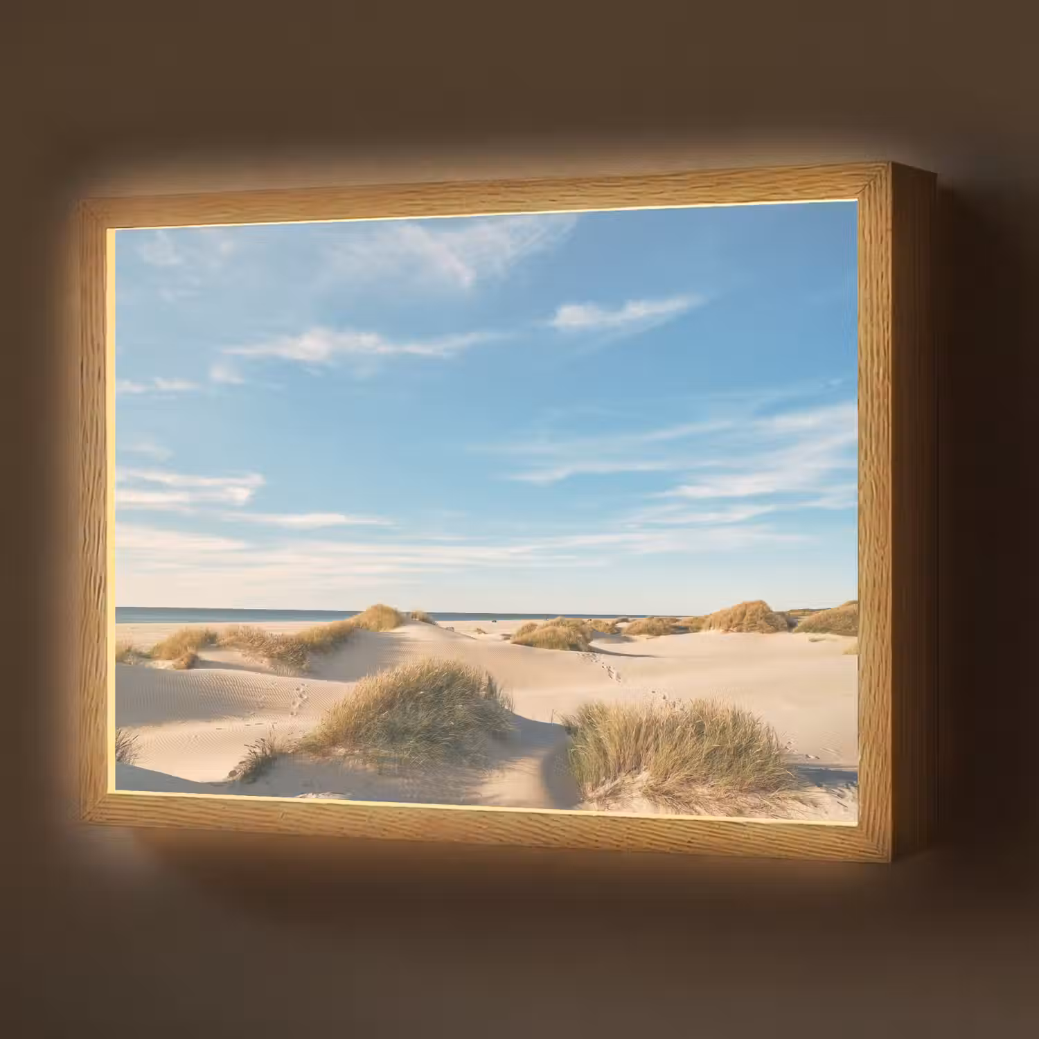 Duinen - Zomer - Landschap - Zee - Strand Light Box met batterij (Wandlamp) middel -z3d_website