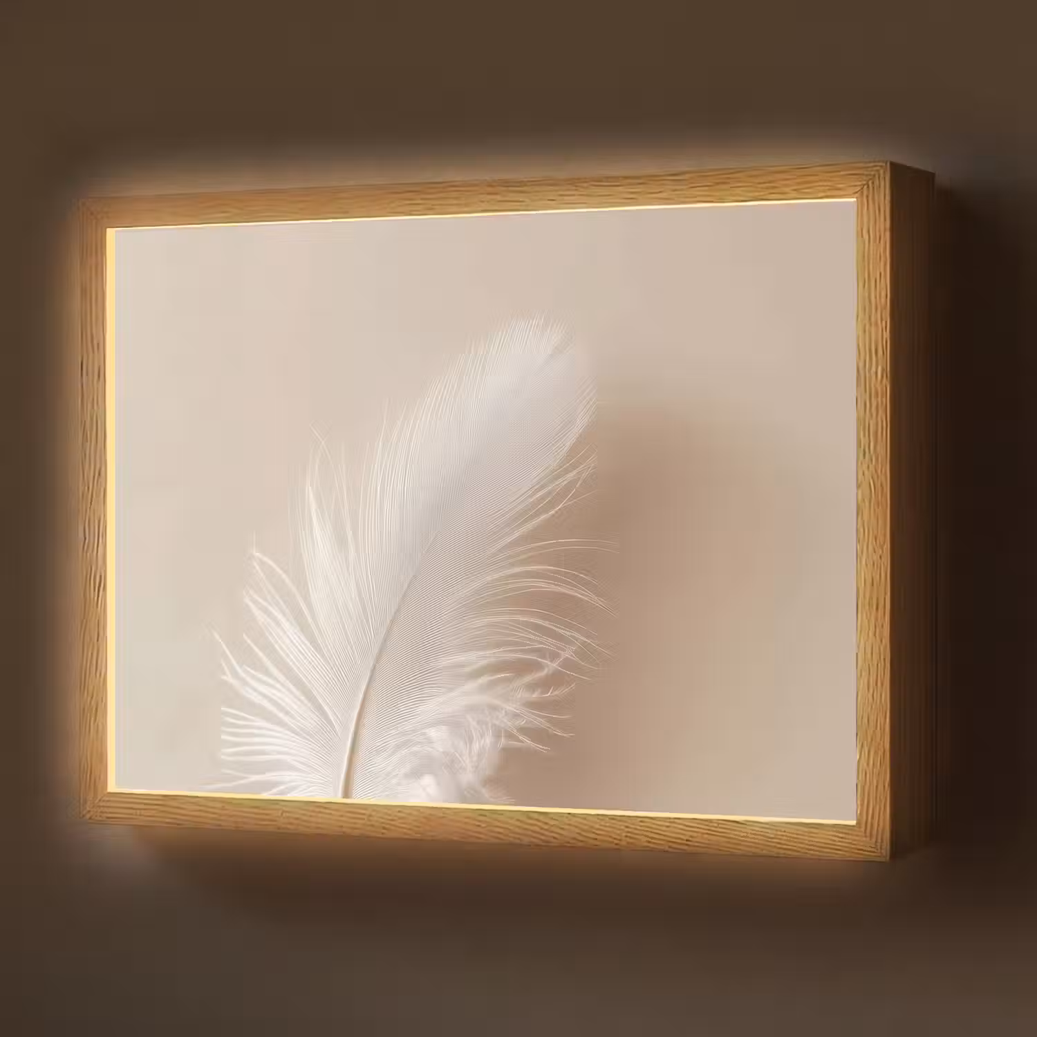 Veer - Minimalistisch - Roze Light Box met batterij (Wandlamp) middel -z3d_website
