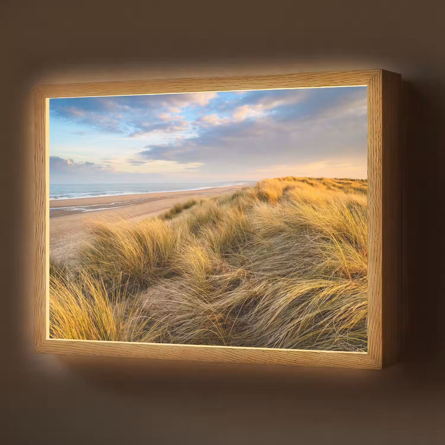 Gras - Duinen - Strand - Zomer Light Box met batterij (Wandlamp) middel -z3d_website