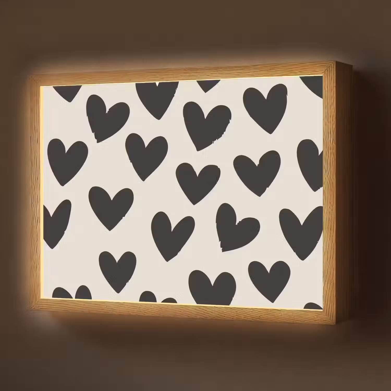 Hartjes - Zwart - Beige Light Box met batterij (Wandlamp) middel -z3d_website