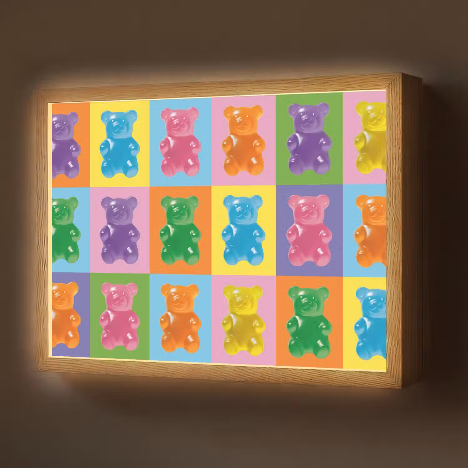 Art- Snoep - Kleurrijk Light Box met batterij (Wandlamp) middel -z3d_website