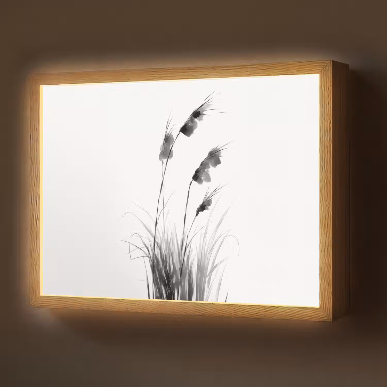 Minimalistisch - Stelen - Wit Light Box met batterij (Wandlamp) middel -z3d_website