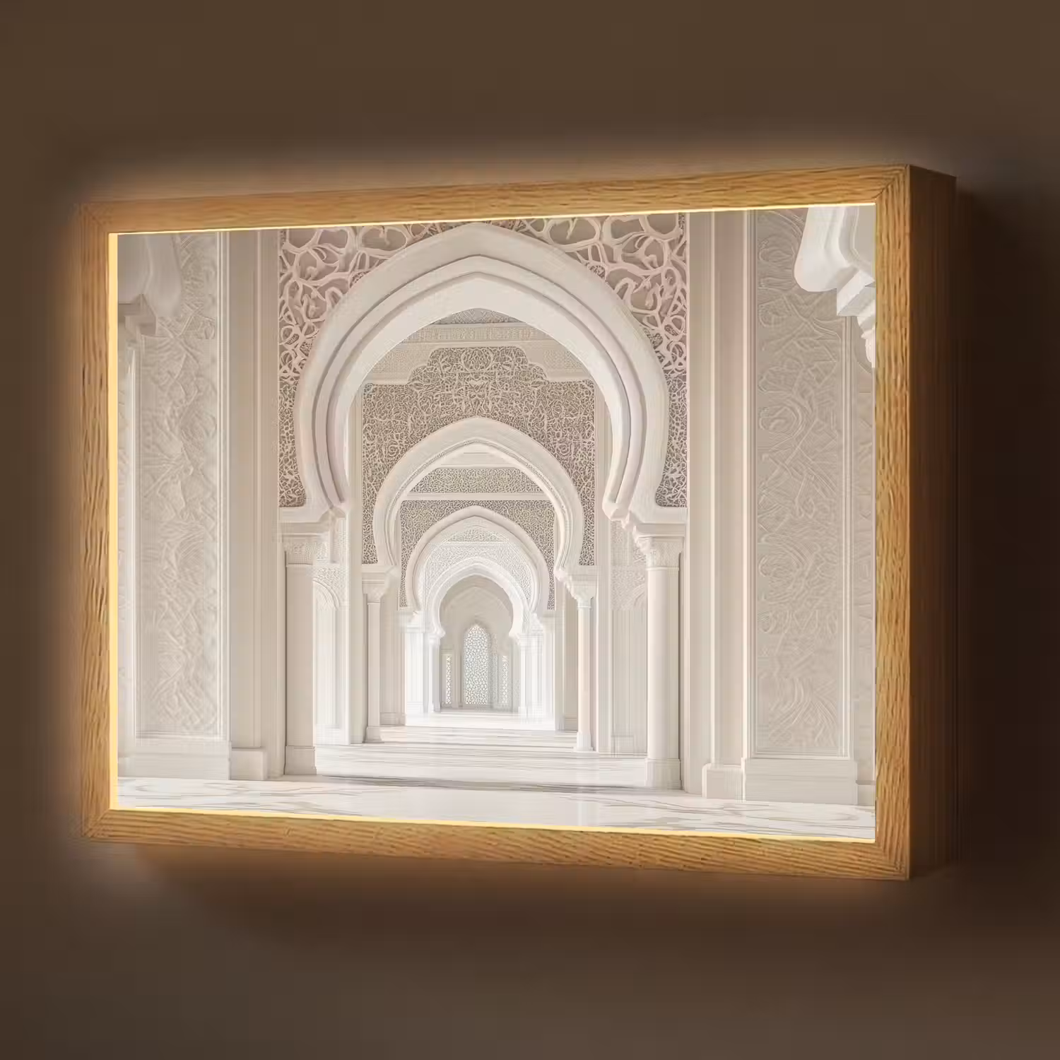 Moskee - Architectuur - Ramadan - Islamitische Light Box met batterij (Wandlamp) middel -z3d_website