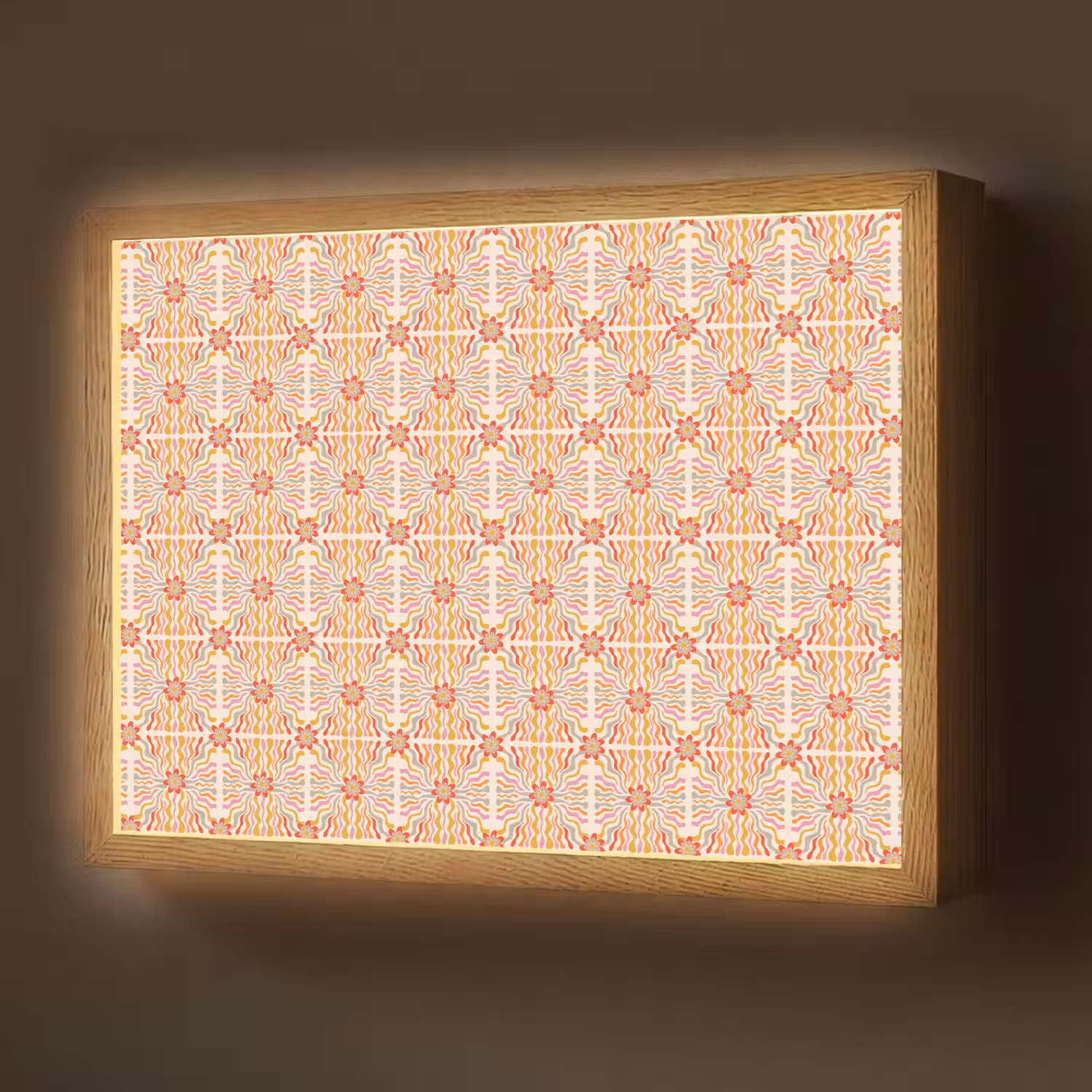 Patroon - Retro - Kleur Light Box met batterij (Wandlamp) middel 907 -z3d_website