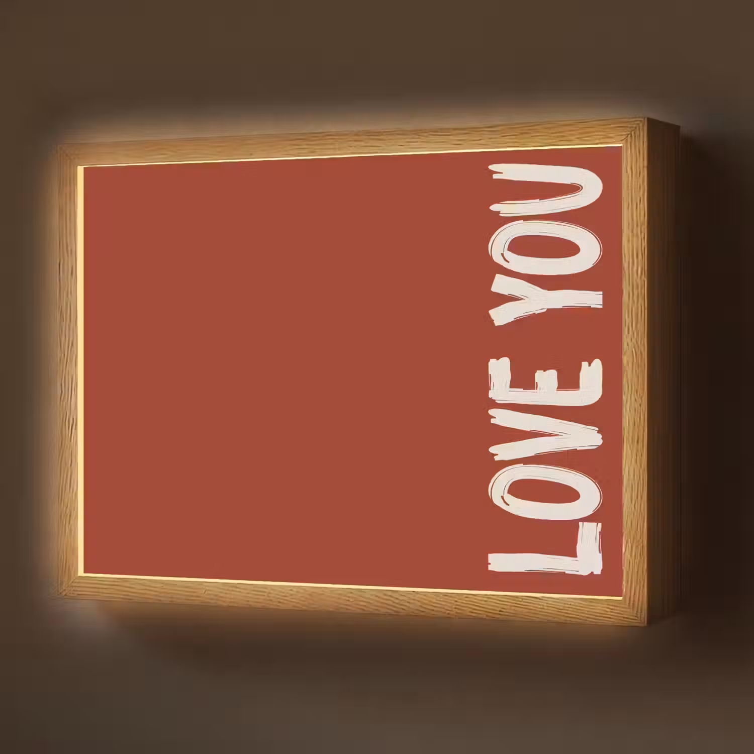 Schuin - Loveyou - Rood Light Box met batterij (Wandlamp) middel -z3d_website