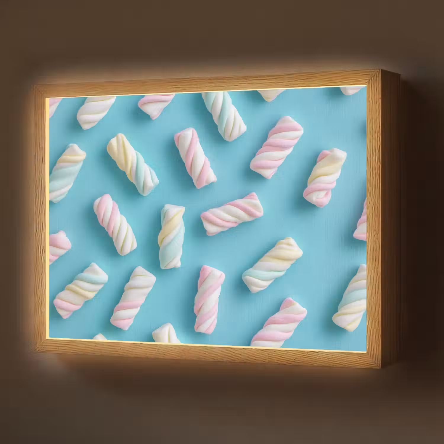 Spekjes - Pastel - Snoep - Blauw Light Box met batterij (Wandlamp) middel -z3d_website