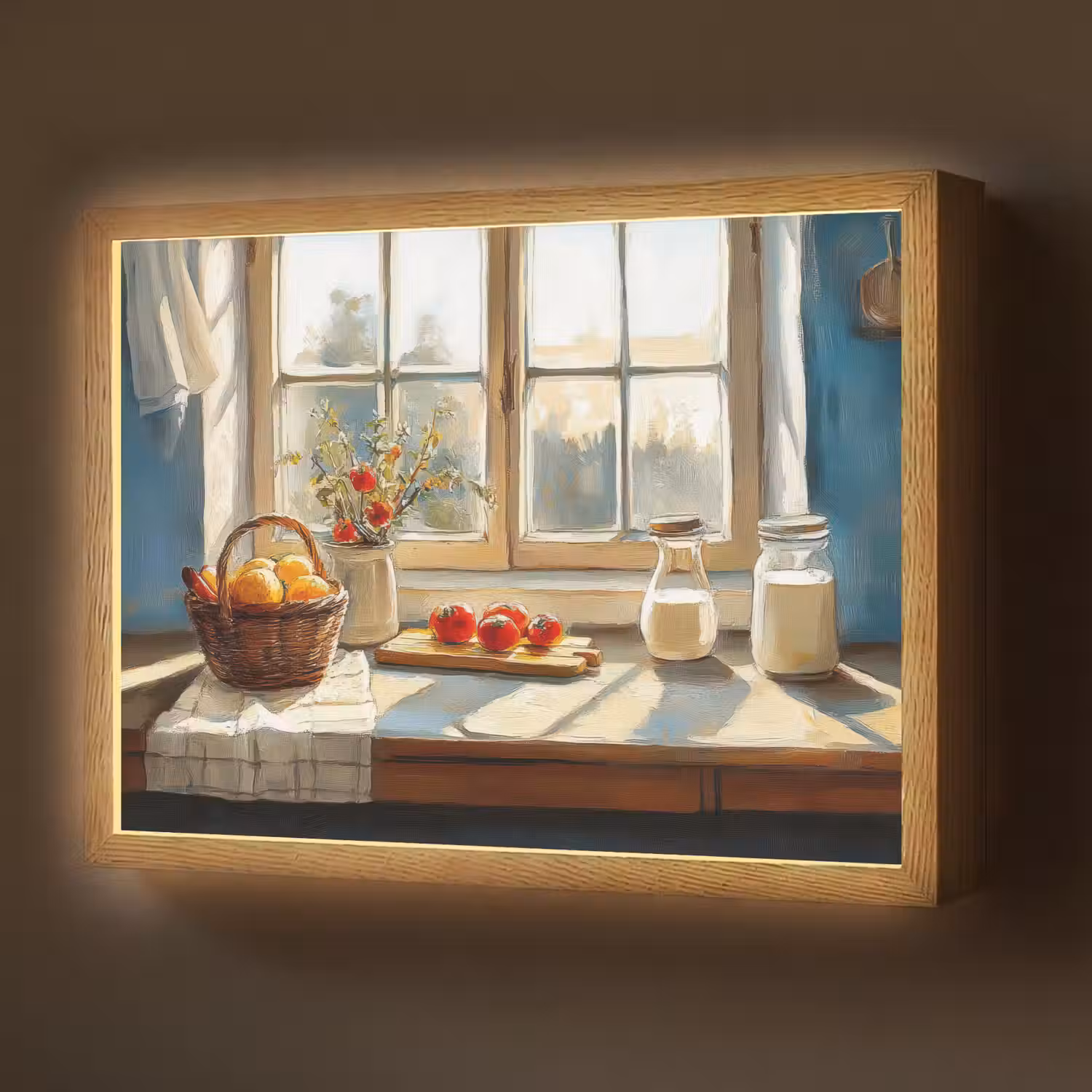 Stilleven - Keuken - Doorkijk - Vintage Light Box met batterij (Wandlamp) middel -z3d_website