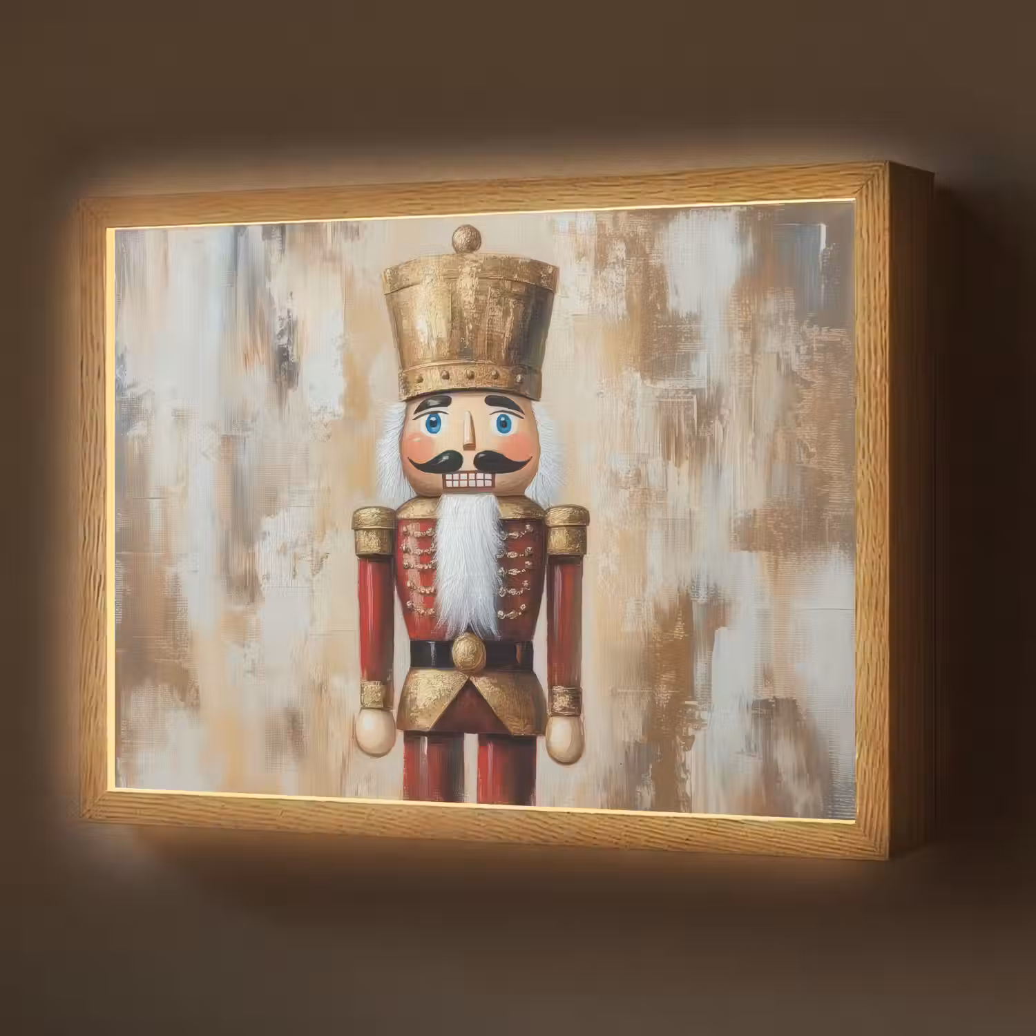 Kerst - Poppetje - Abstract Light Box met batterij (Wandlamp) middel -z3d_website