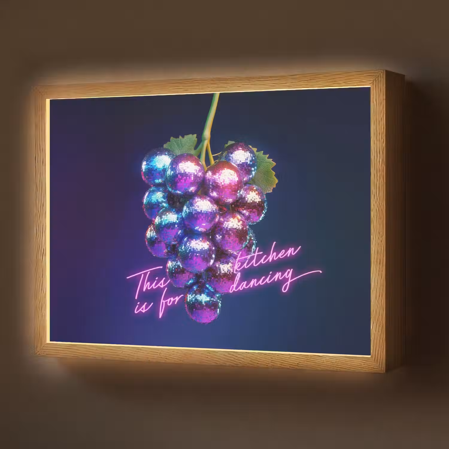 Quote - Neon - Disco - Druiven Light Box met batterij (Wandlamp) middel -z3d_website