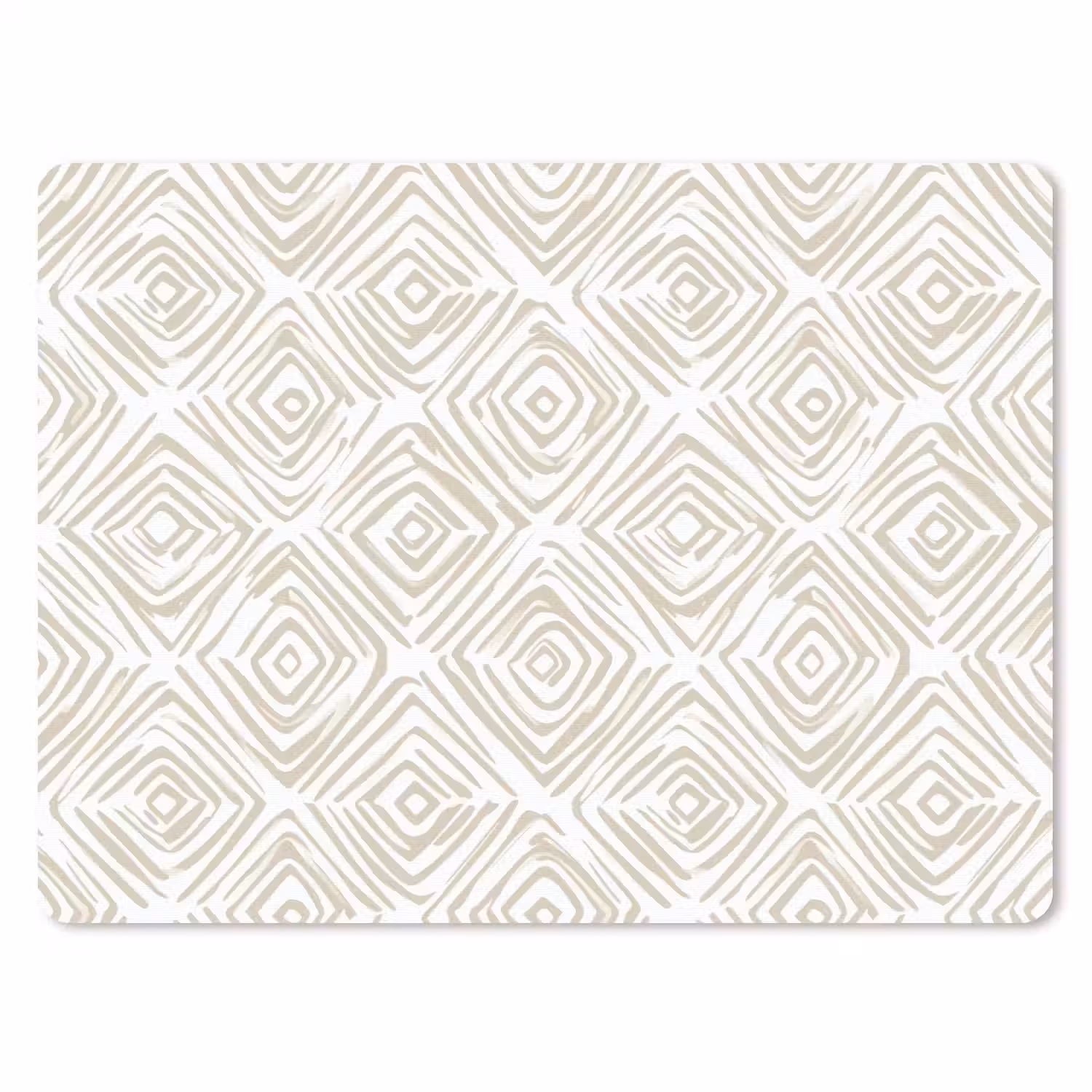 Abstract - Ruit - Beige muismat rubber klein 262 -3d