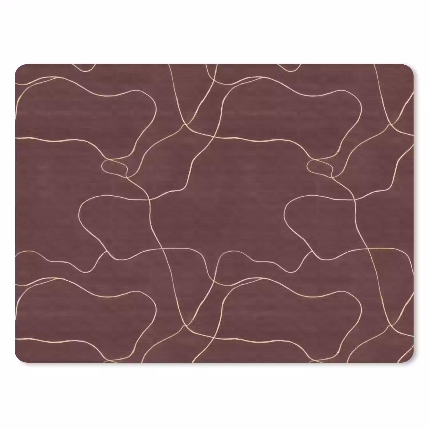 Abstract - Modern - Bruin muismat rubber klein 262 -3d
