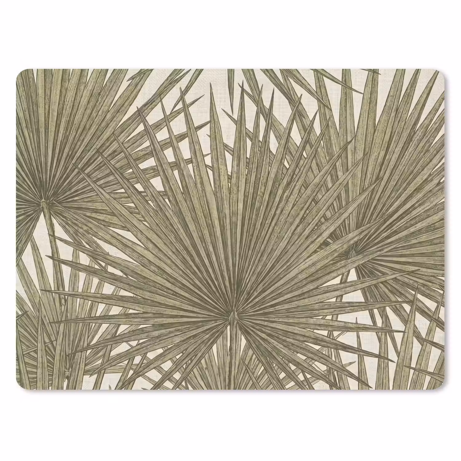 Blad - Tropisch - Patroon - Natuur - Groen muismat rubber klein -3d