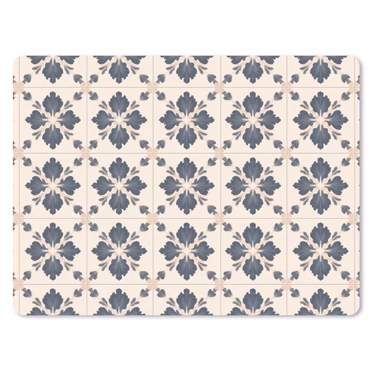 Bladvorm - Klassiek - Kleurrijk muismat rubber klein 262 -3d