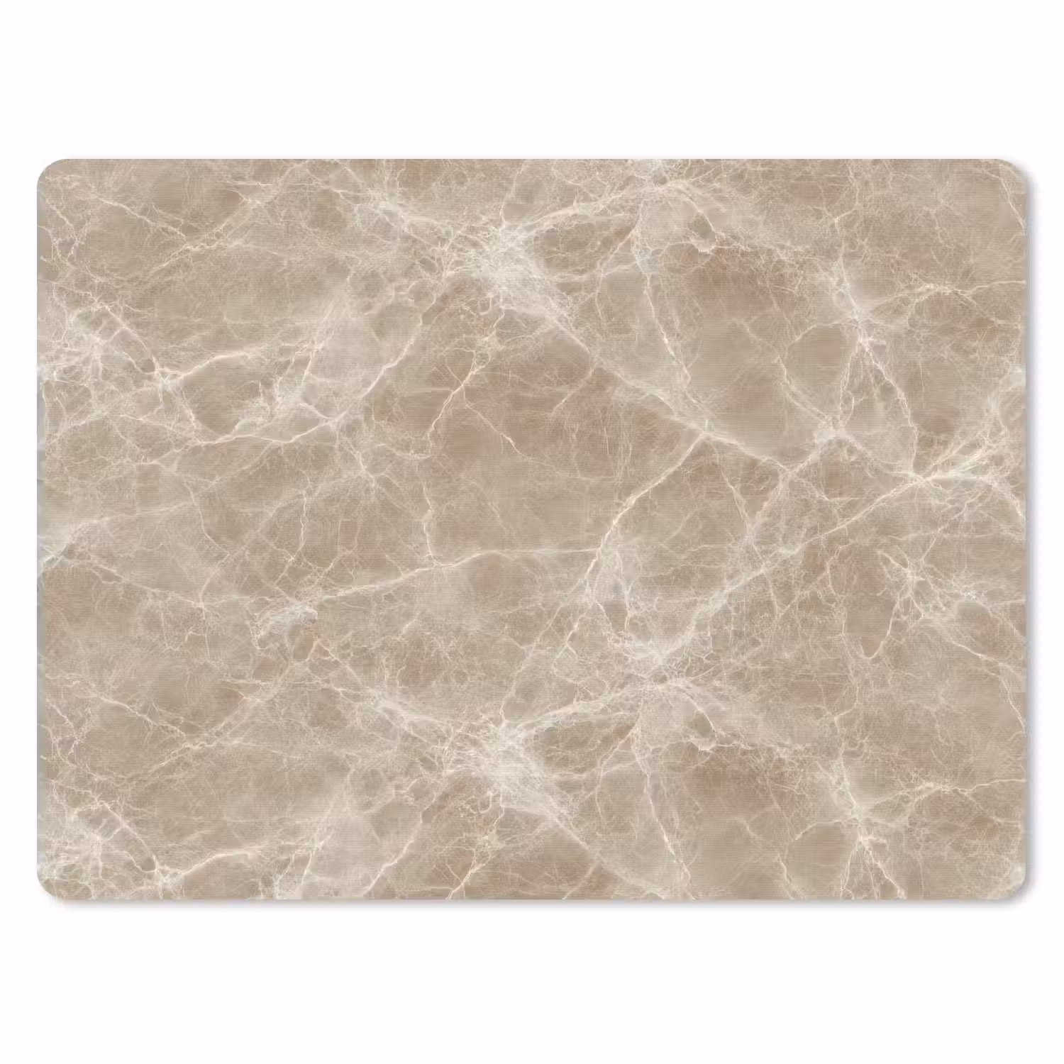 Bruin - Kristaladers - Marmer muismat rubber klein 262 -3d