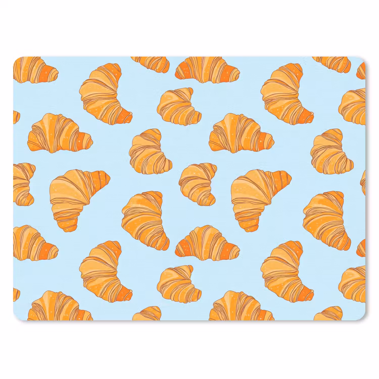 Croissant - Speels - Blauw muismat rubber klein 262 -3d