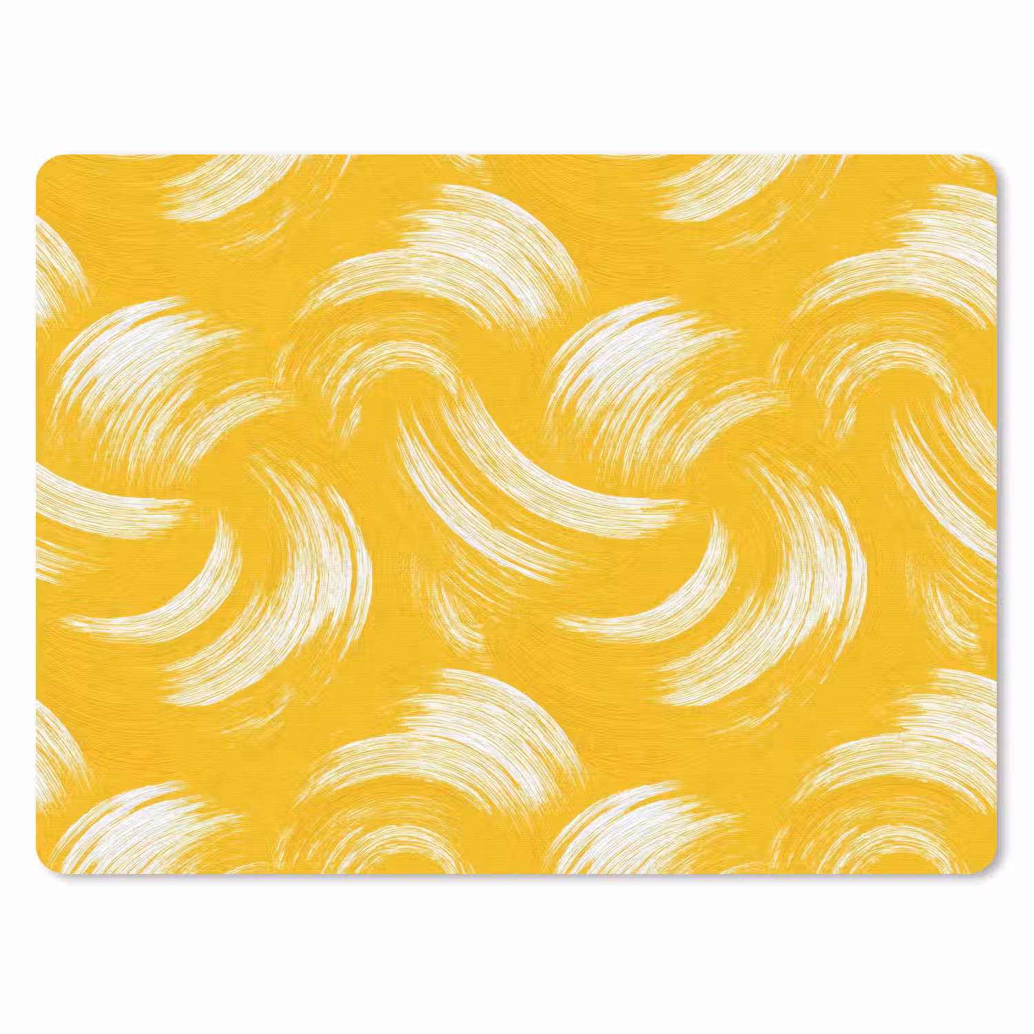 Verfstreken - Abstract - Dynamisch - Geel muismat rubber klein 262 -3d