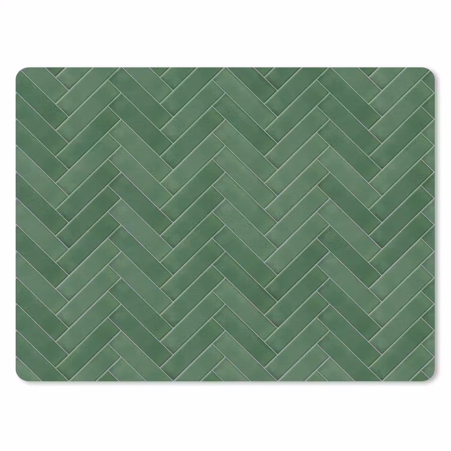 Visgraat - Wandtegel - Bosgroen muismat rubber klein 262 -3d