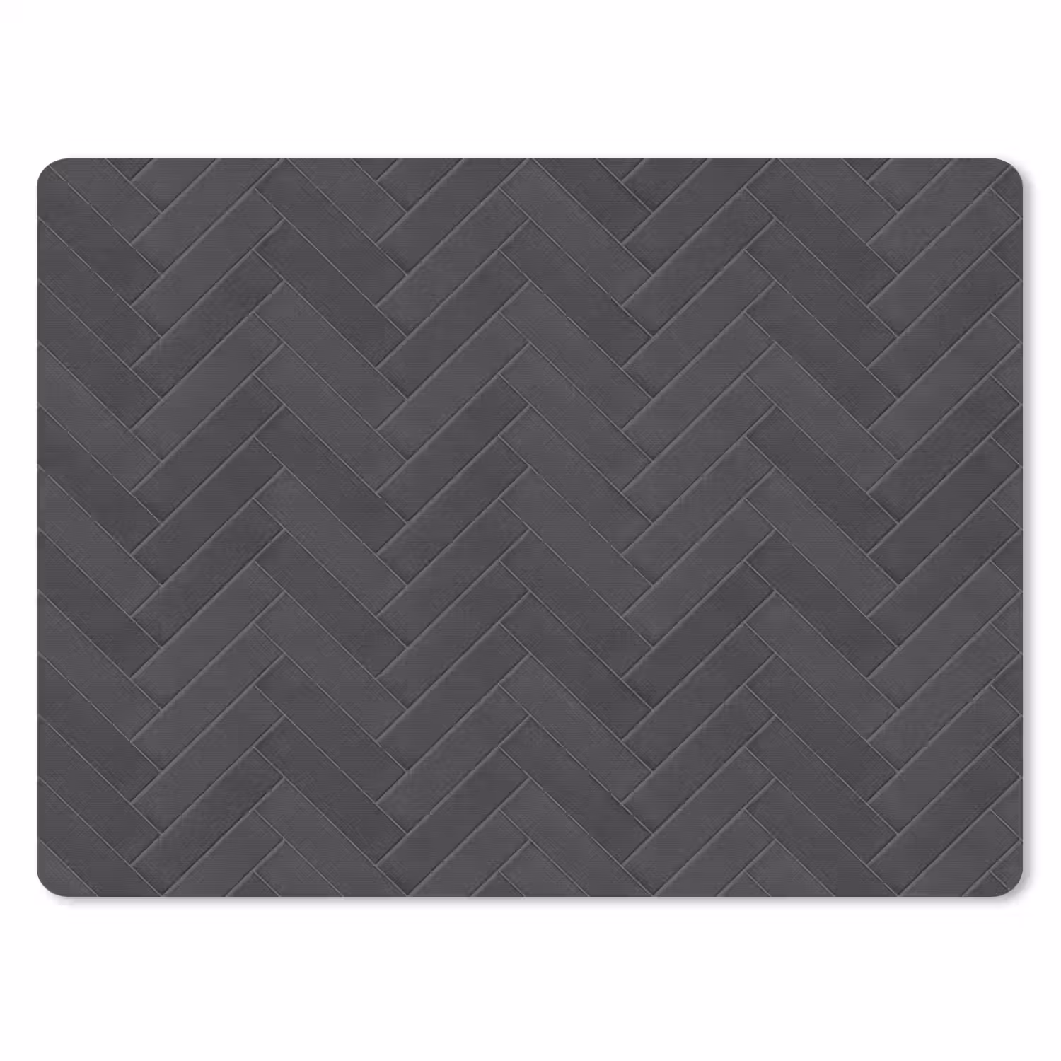 Visgraat - Wandtegel - Donkergrijs muismat rubber klein 262 -3d