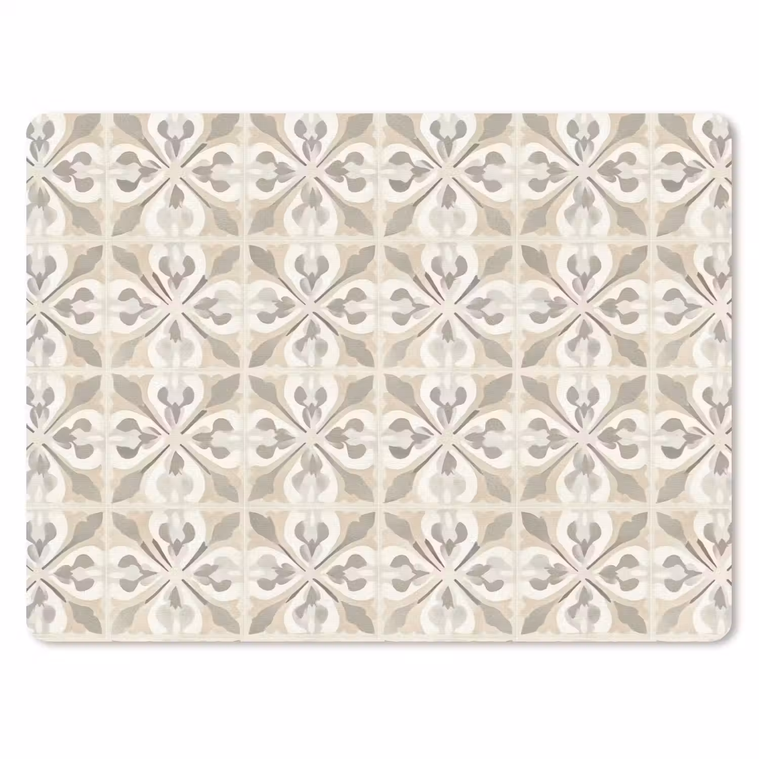Tegel - Motief - Beige muismat rubber klein 262 -3d