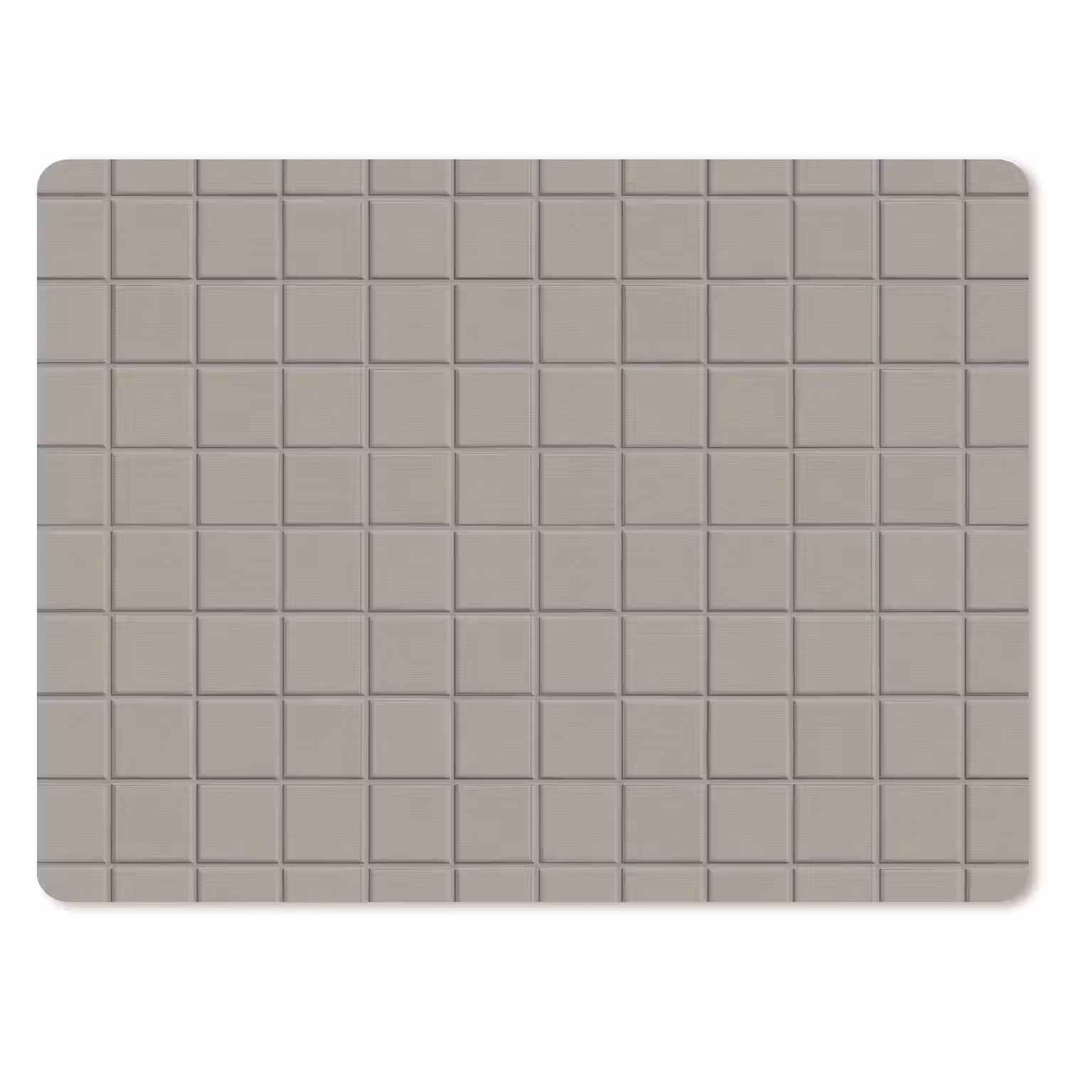 Tegel - Patroon Kiezel - Grijs muismat rubber klein 262 -3d