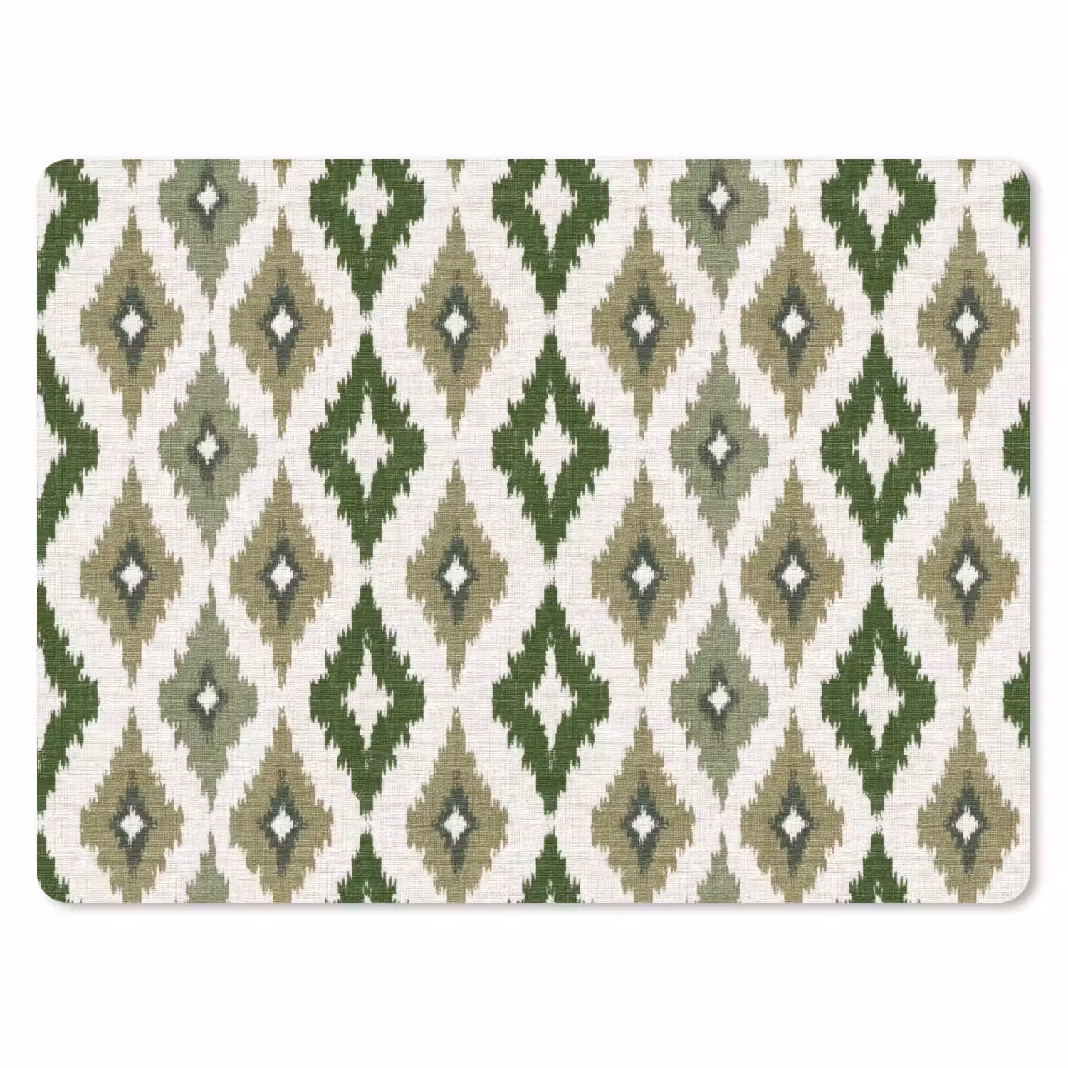 Geografisch - Ruitmotief - Groen muismat rubber klein 262 -3d