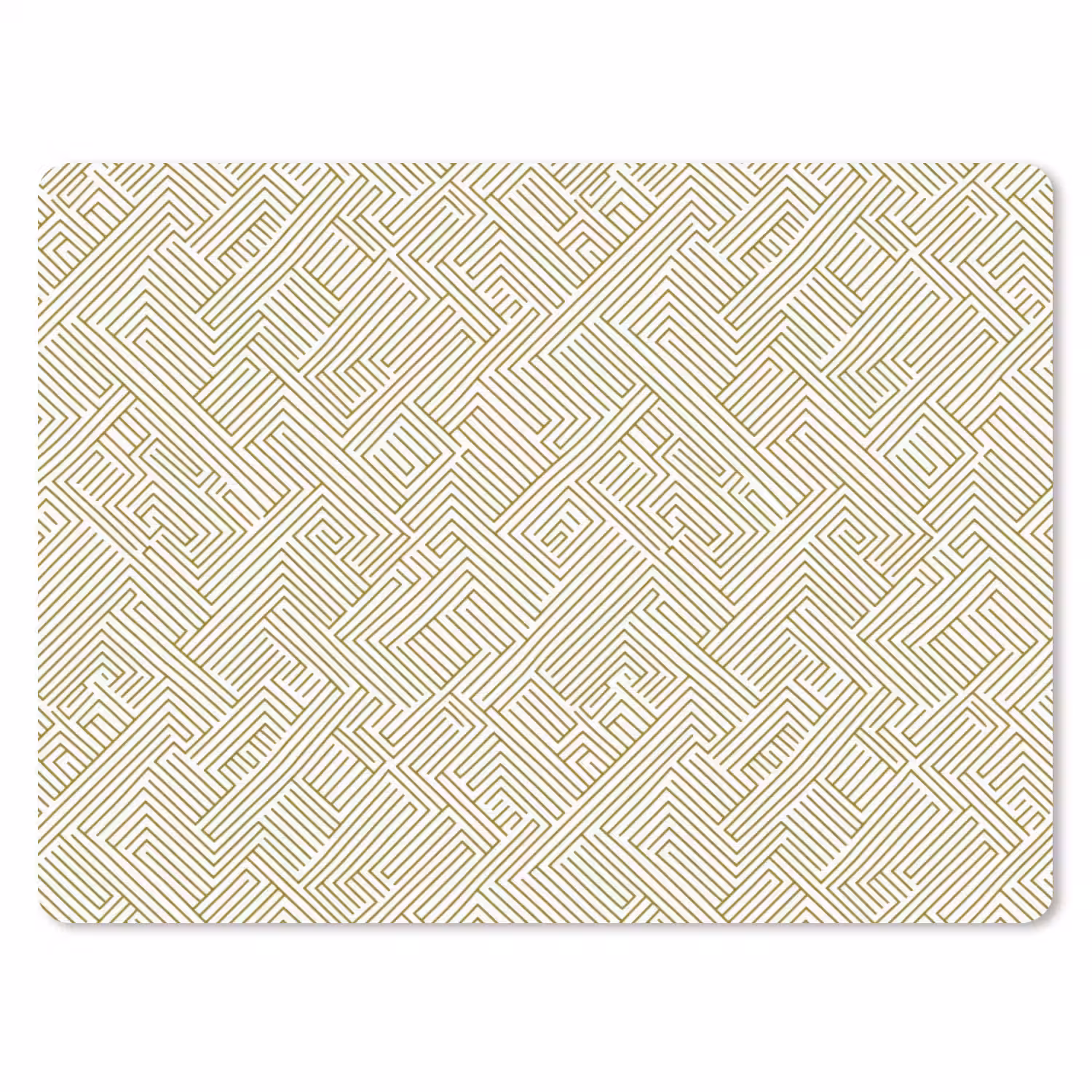 Geometrisch - Lijnen - Groen muismat rubber klein 262 -3d