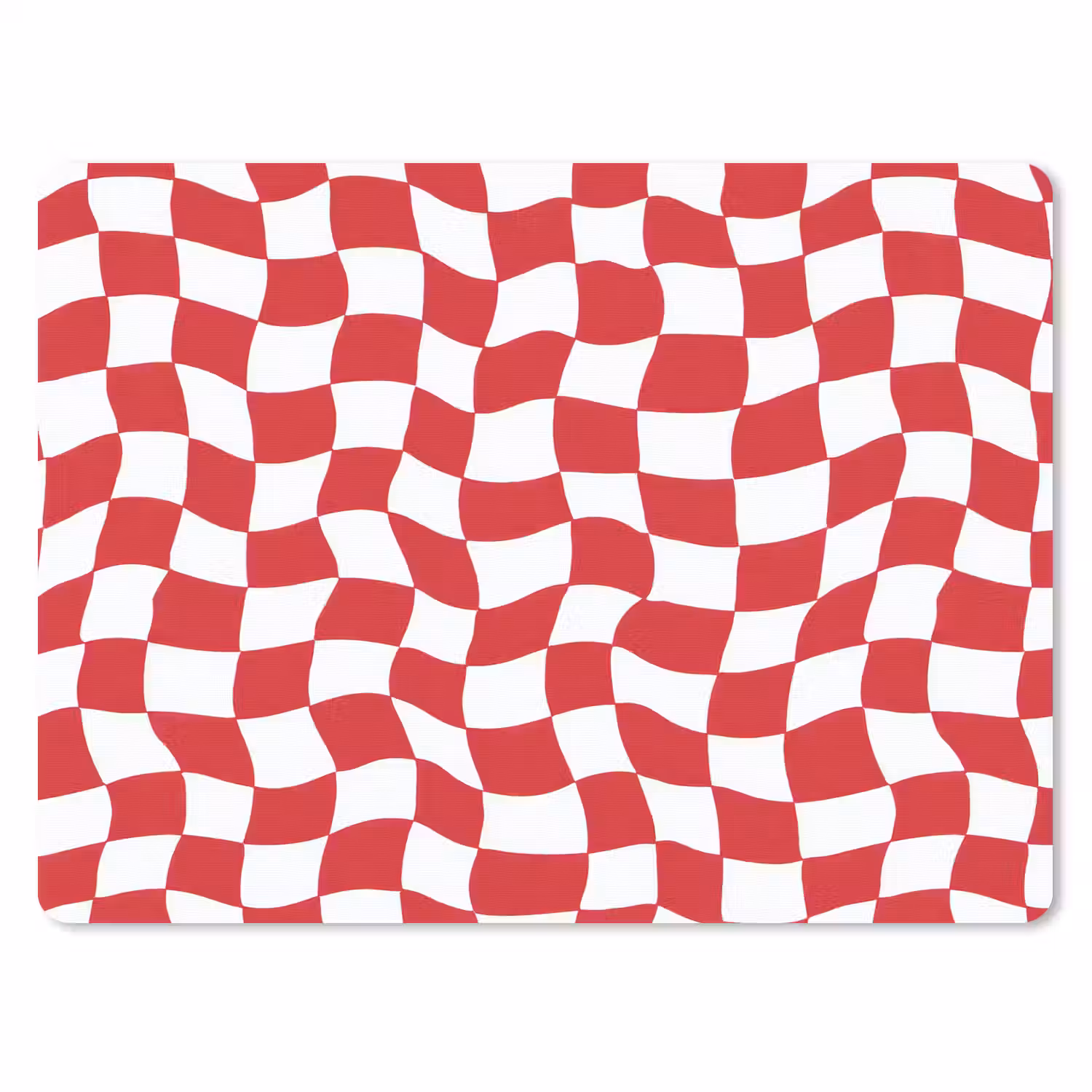 Golvend - Patroon - Rood muismat rubber klein 262 -3d