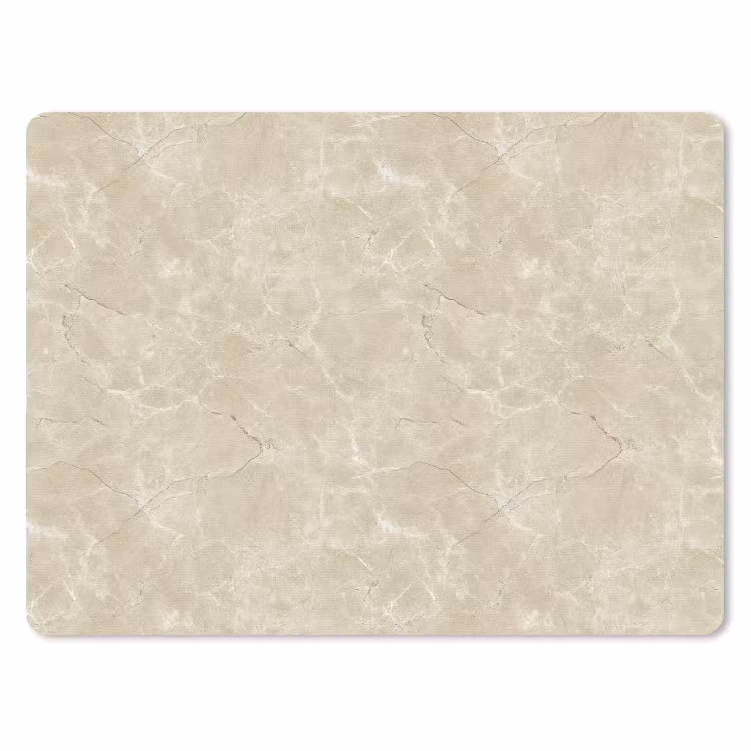 Lichtbeige - Marmer - Diffusie adering muismat rubber klein 262 -3d