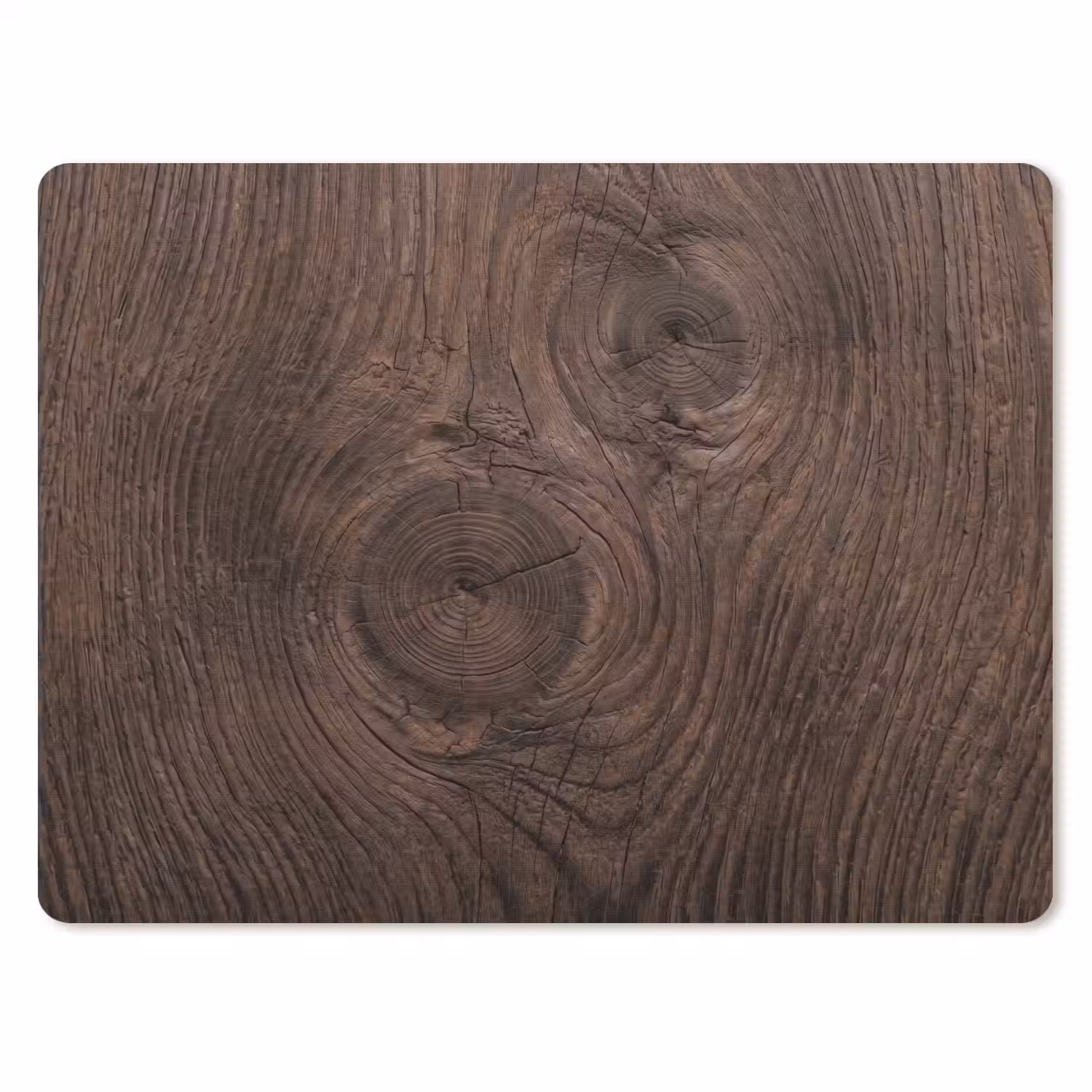 Houtnerf - Textuur - Patroon - Bruin - Rustiek muismat rubber klein -3d