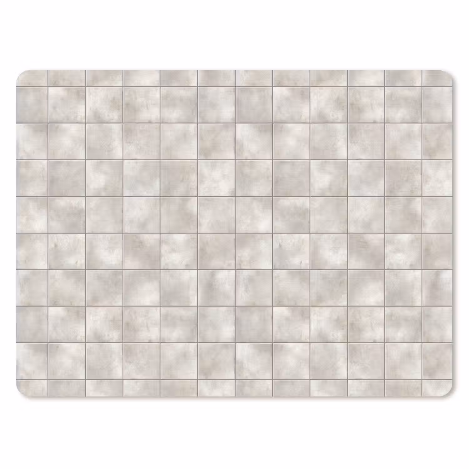 Tegels - Natuurlijk - Grijs muismat rubber klein 262 -3d