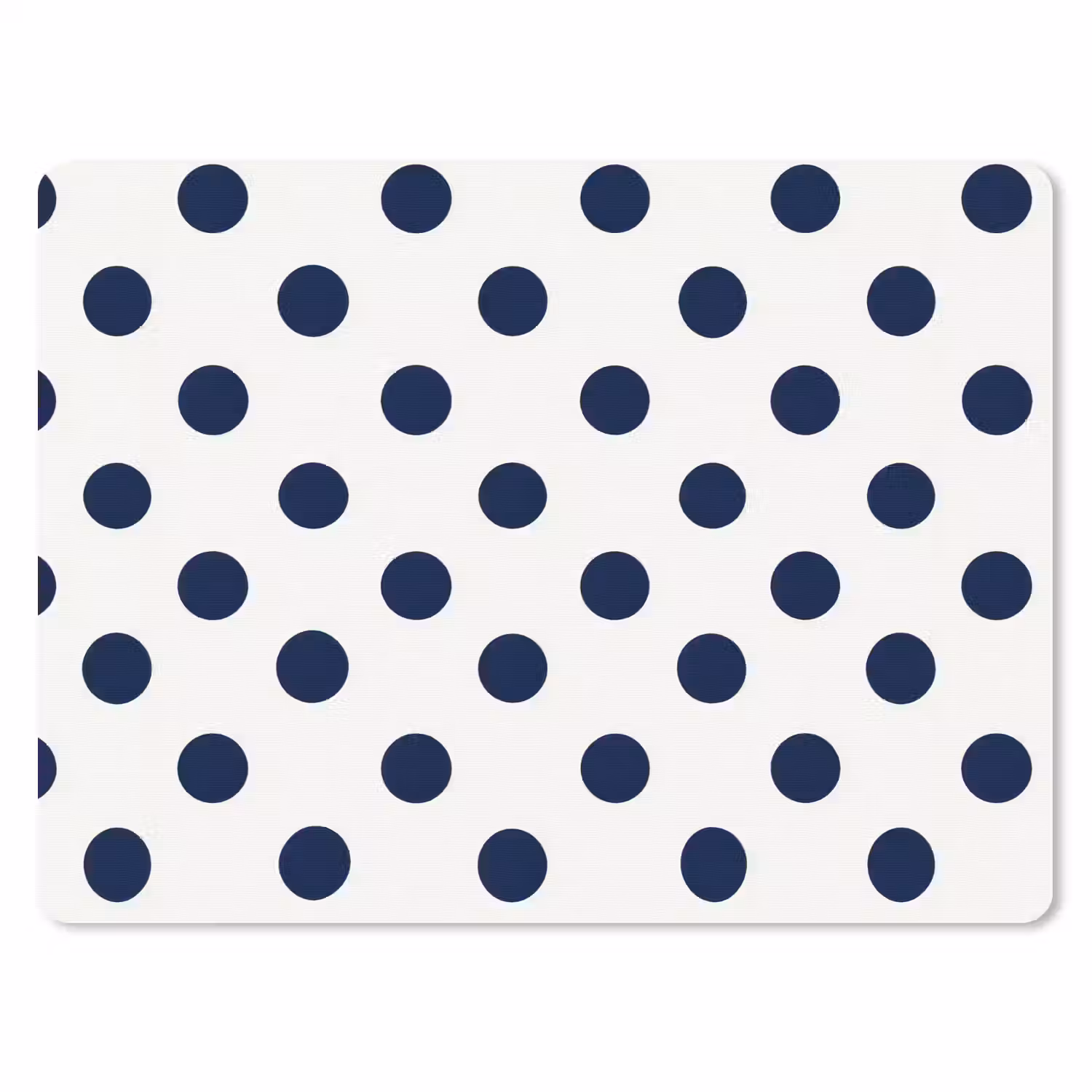 Klassiek - Stippen - Blauw muismat rubber klein 262 -3d