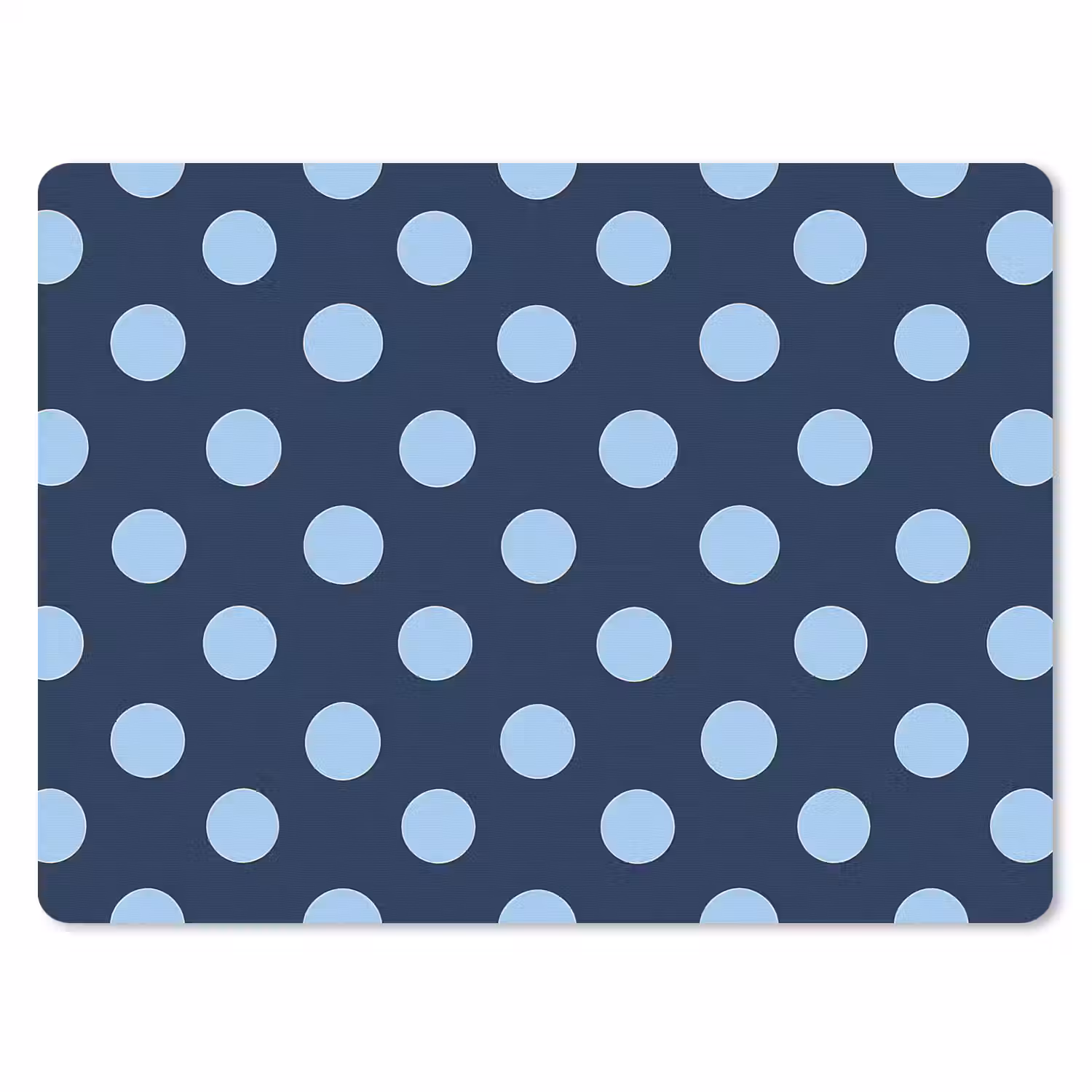 Klassiek - Dots - Blauw muismat rubber klein 262 -3d