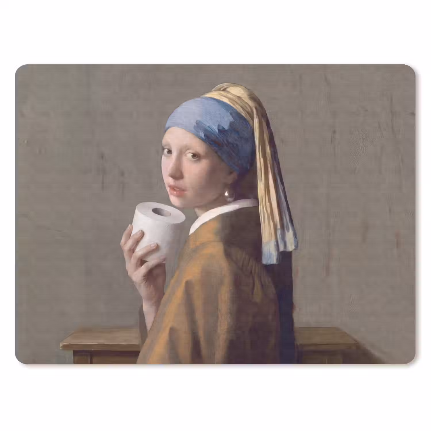 Klassiek - Humor - Kleurrijk muismat rubber klein -3d