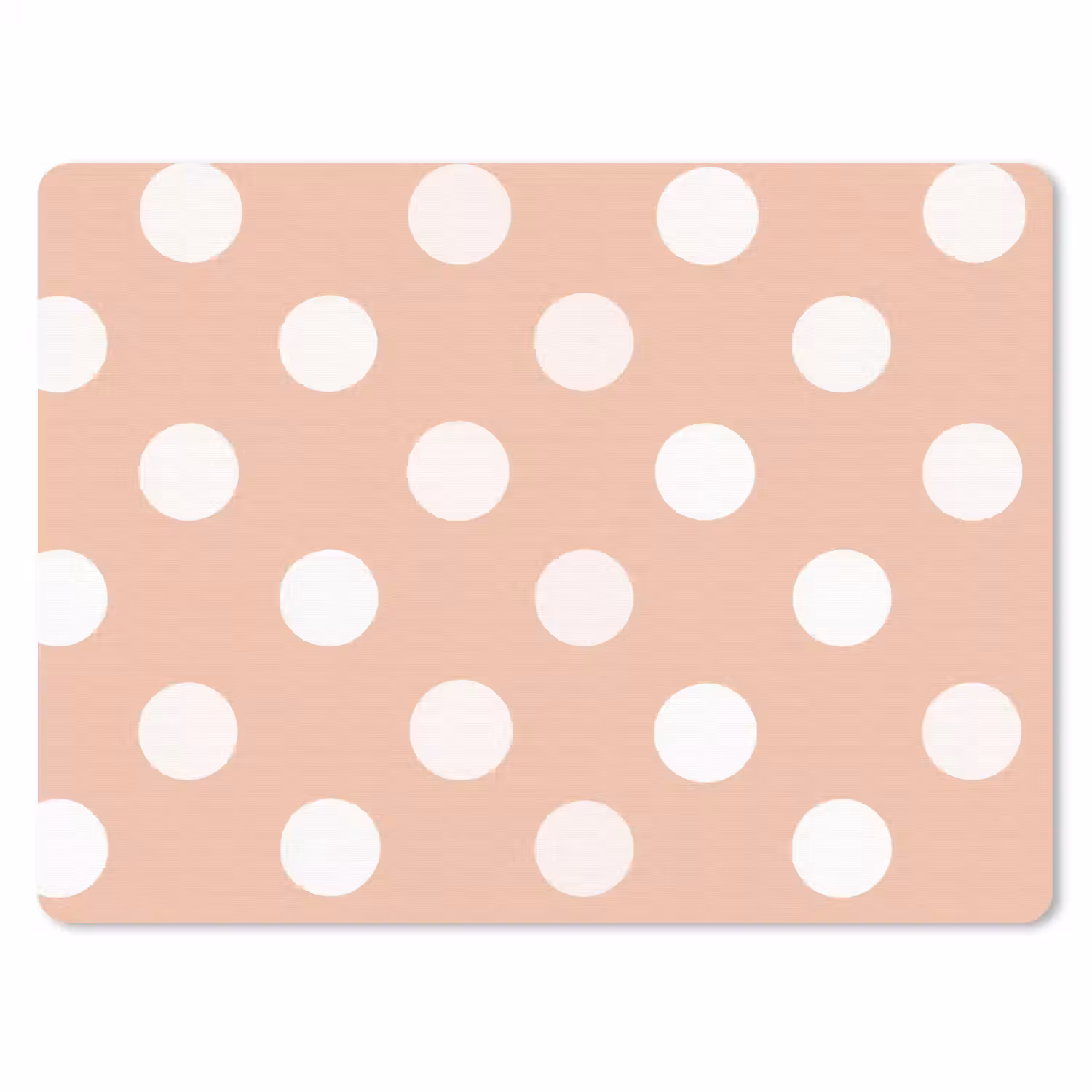 Klassiek - Polka - Perzik muismat rubber klein 262 -3d