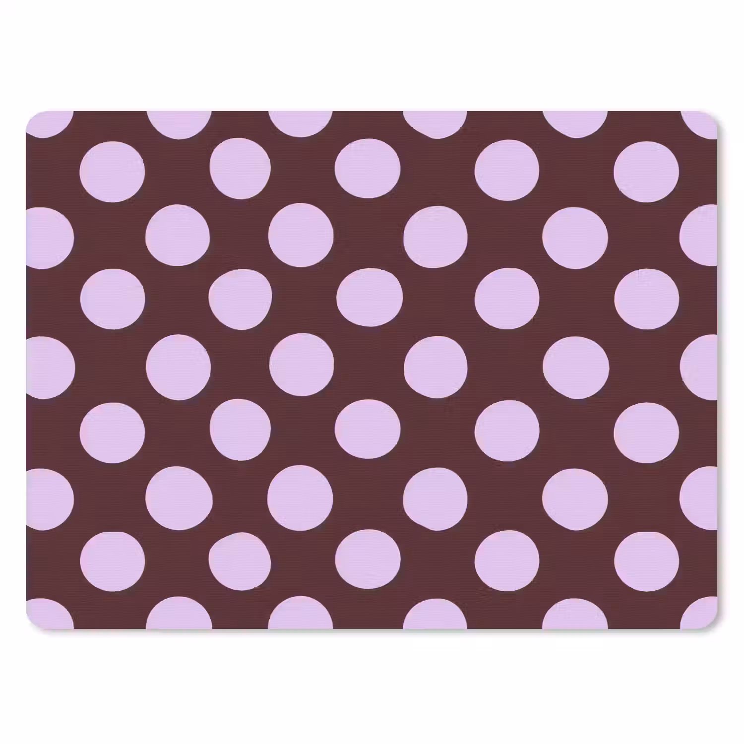 Klassiek - Stippen - Paars muismat rubber klein 262 -3d
