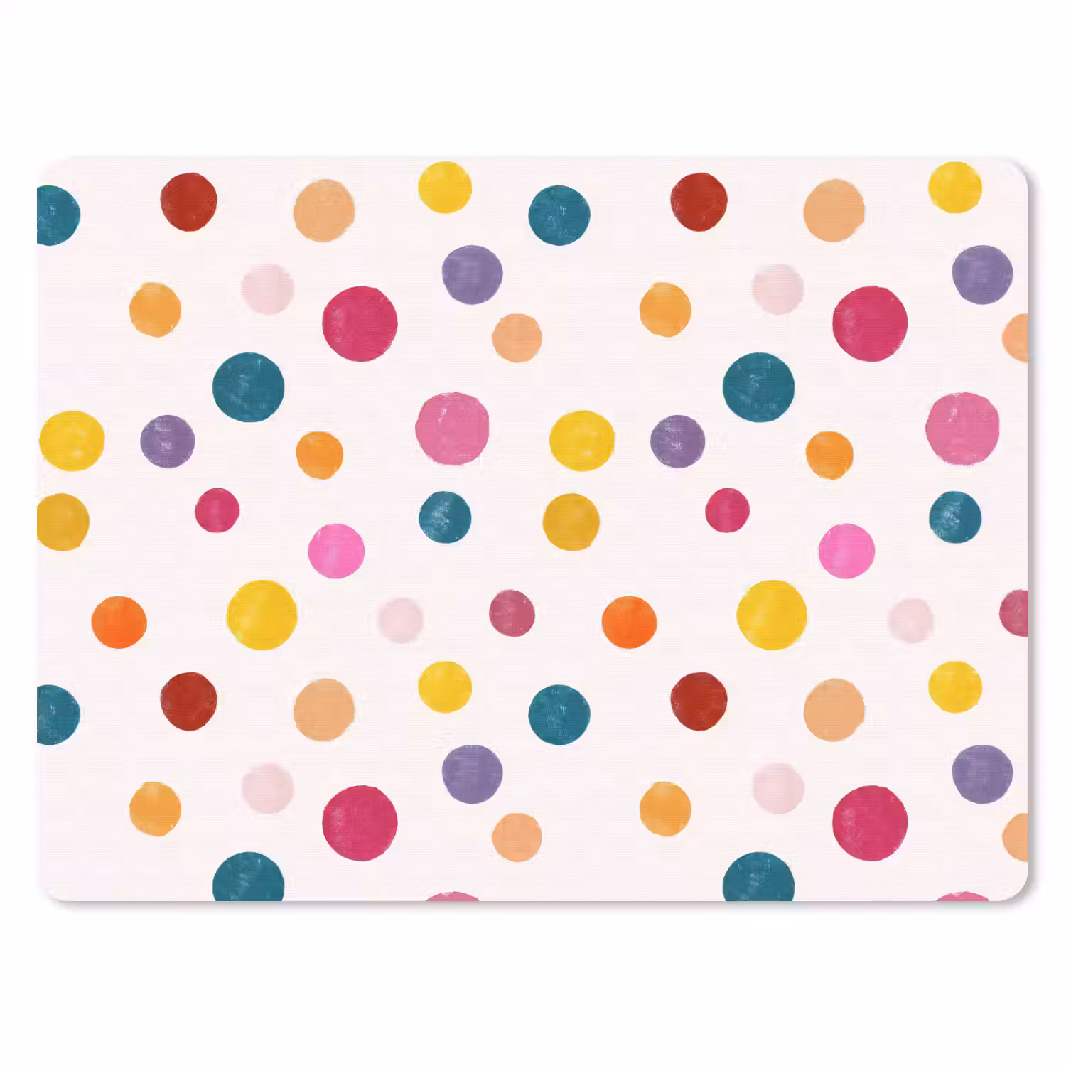 Cirkels - Speels - Kleurrijk muismat rubber klein 262 -3d