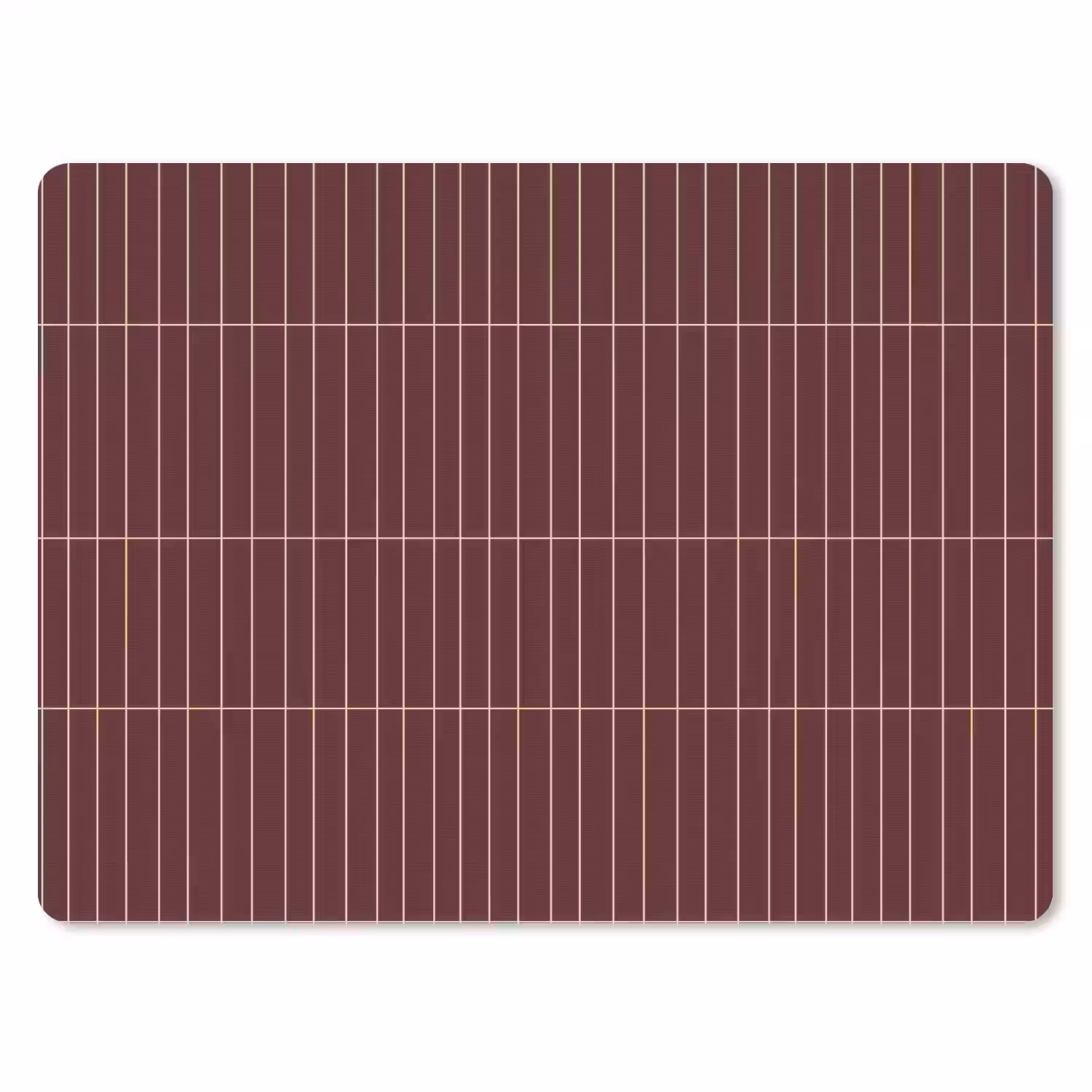 Lijnen - Patroon - Bordeaux muismat rubber klein 262 -3d