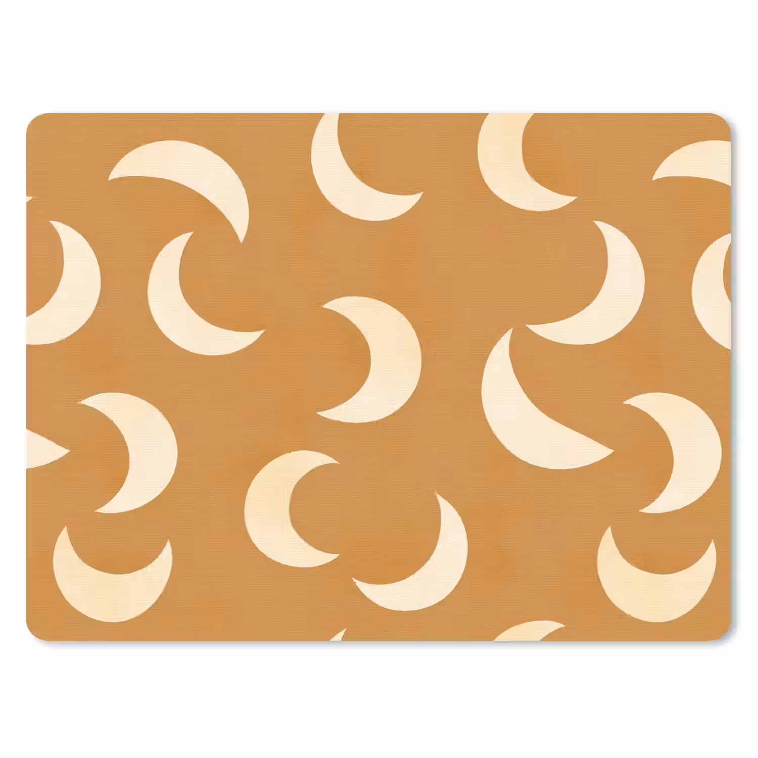Manen - Patroon - Oker muismat rubber klein 262 -3d