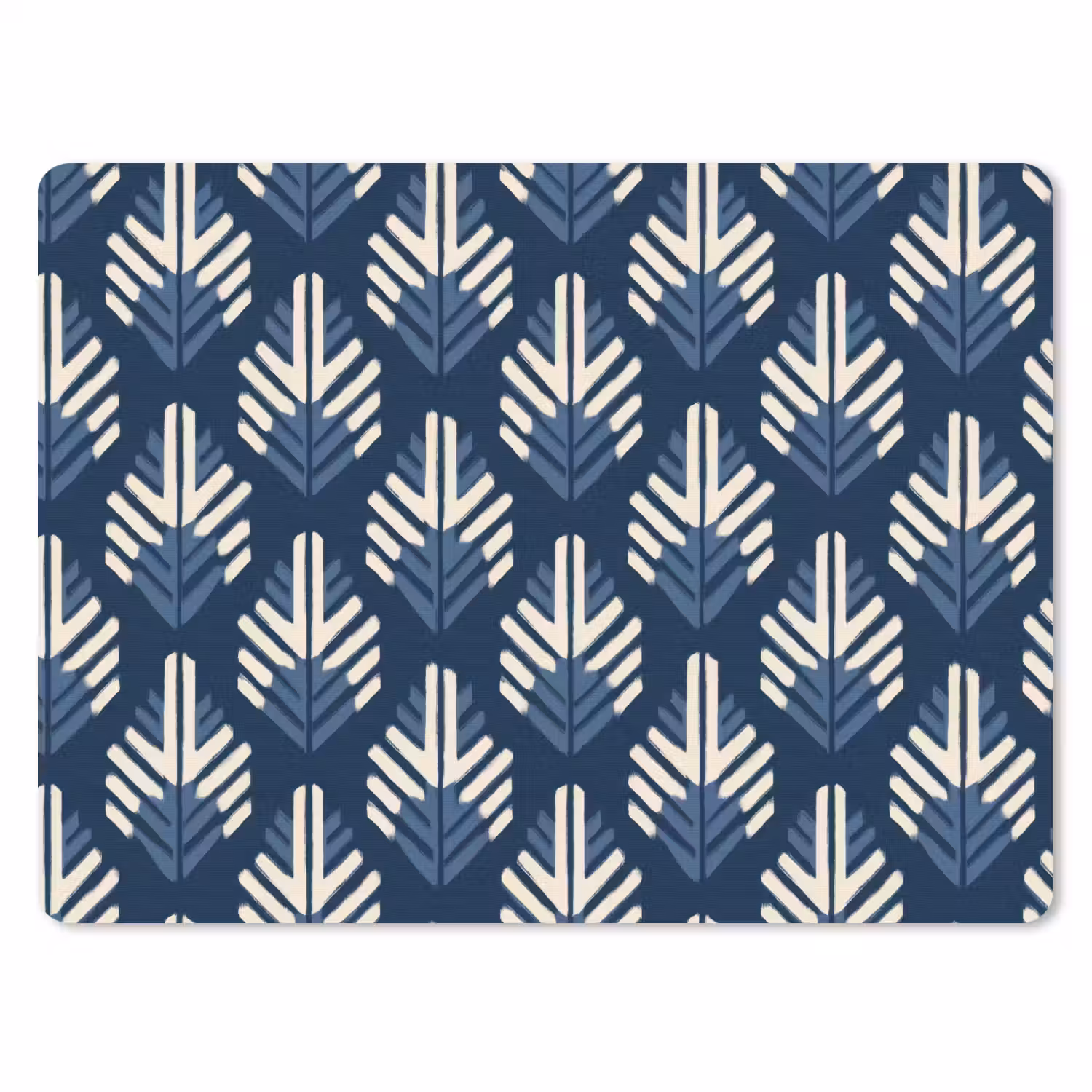 Modern - Patroon - Blauw muismat rubber klein 262 -3d