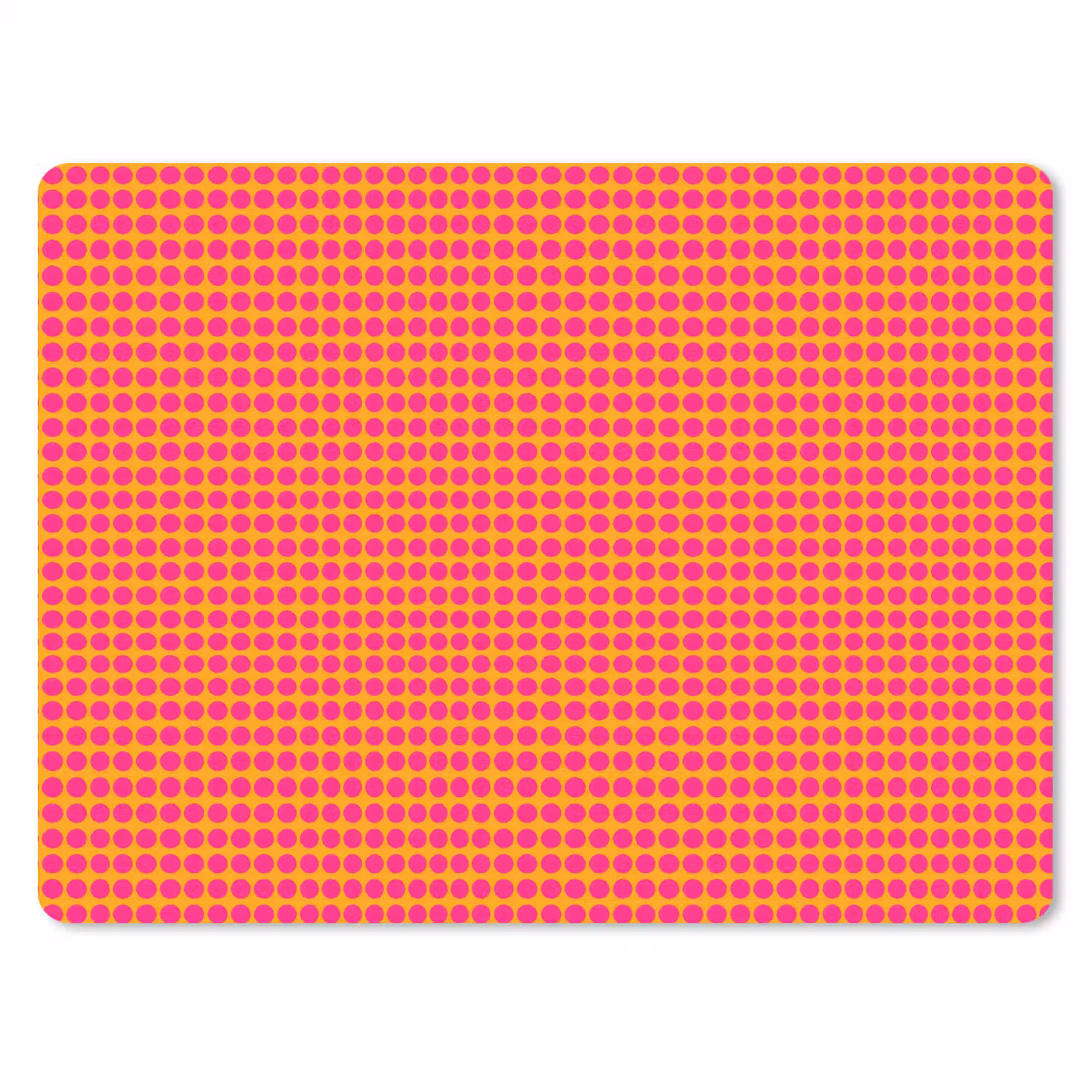 Modern - Stippen - Oranje muismat rubber klein 262 -3d