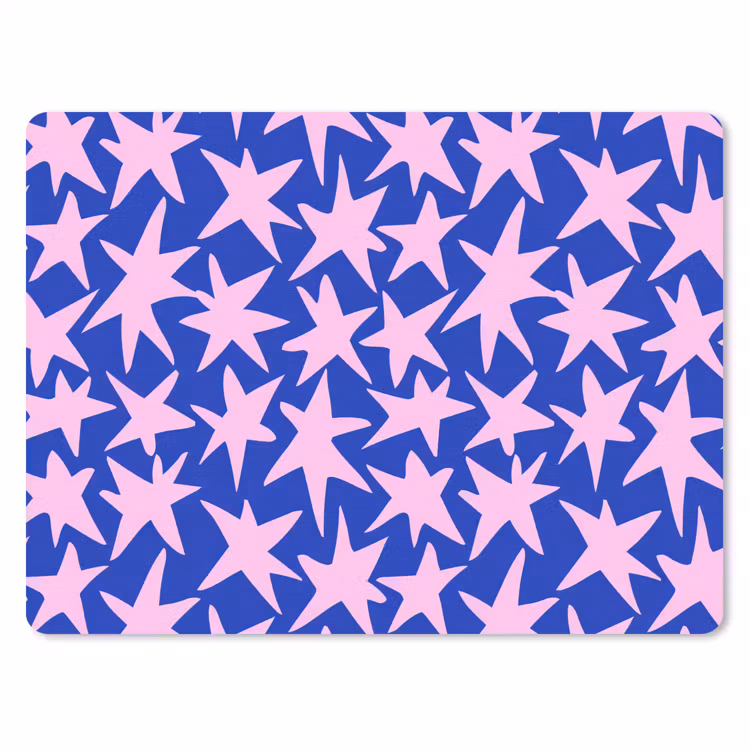 Modern - Sterren - Blauw muismat rubber klein 262 -3d